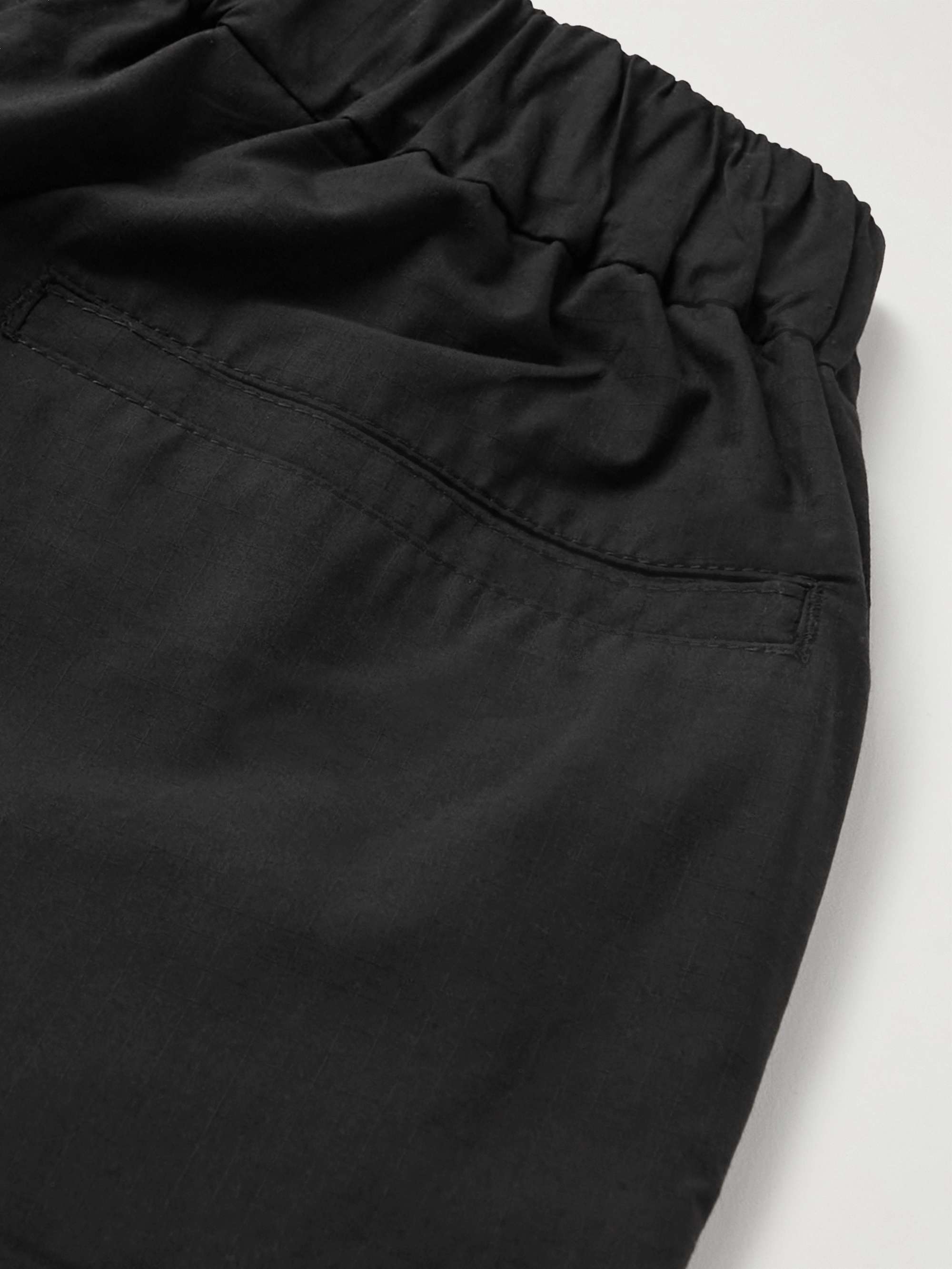 ADISH Pantaloni a gamba dritta in misto cotone ripstop con logo applicato