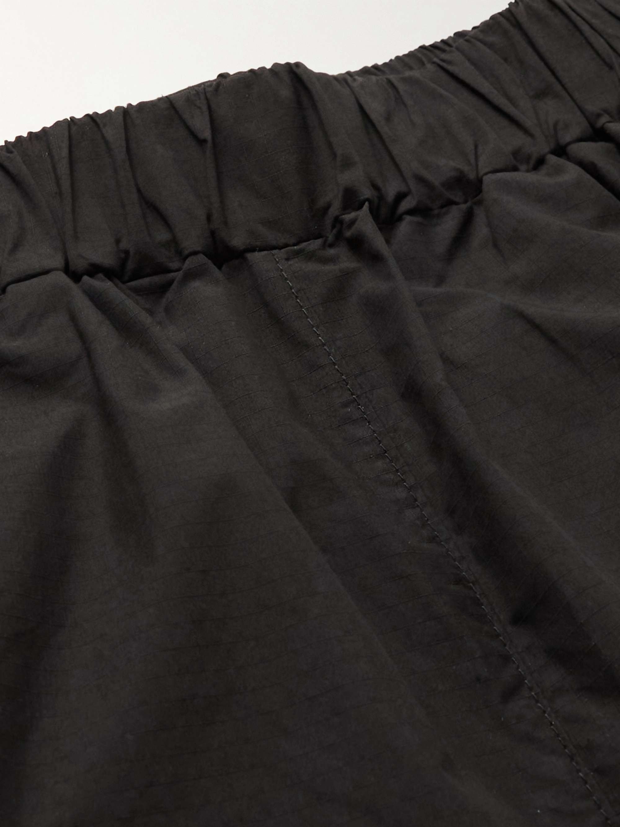 ADISH Pantaloni a gamba dritta in misto cotone ripstop con logo applicato
