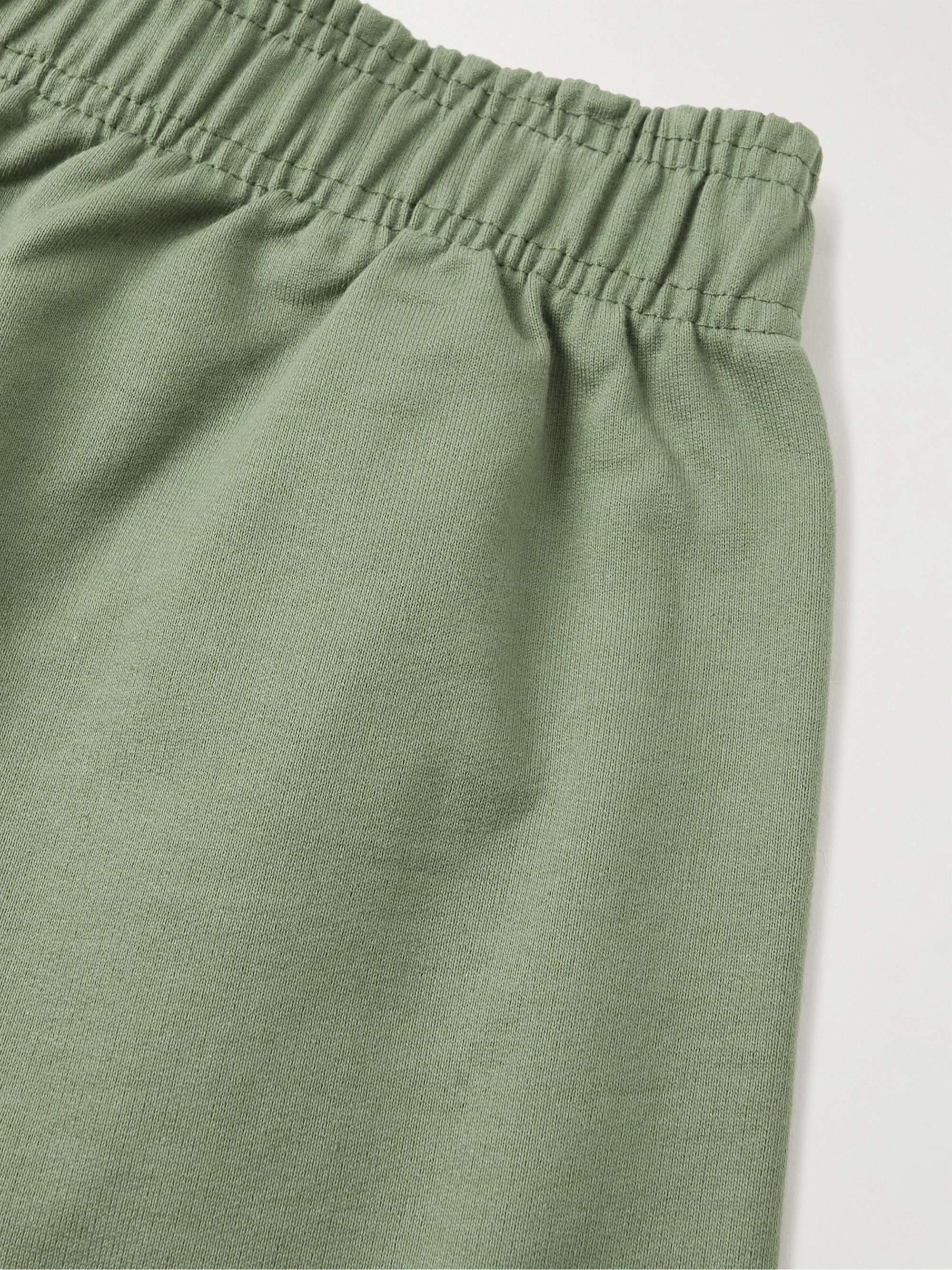 ADISH Tatreez Wide-Leg Logo-Embroidered Cotton-Jersey Shorts | MR PORTER