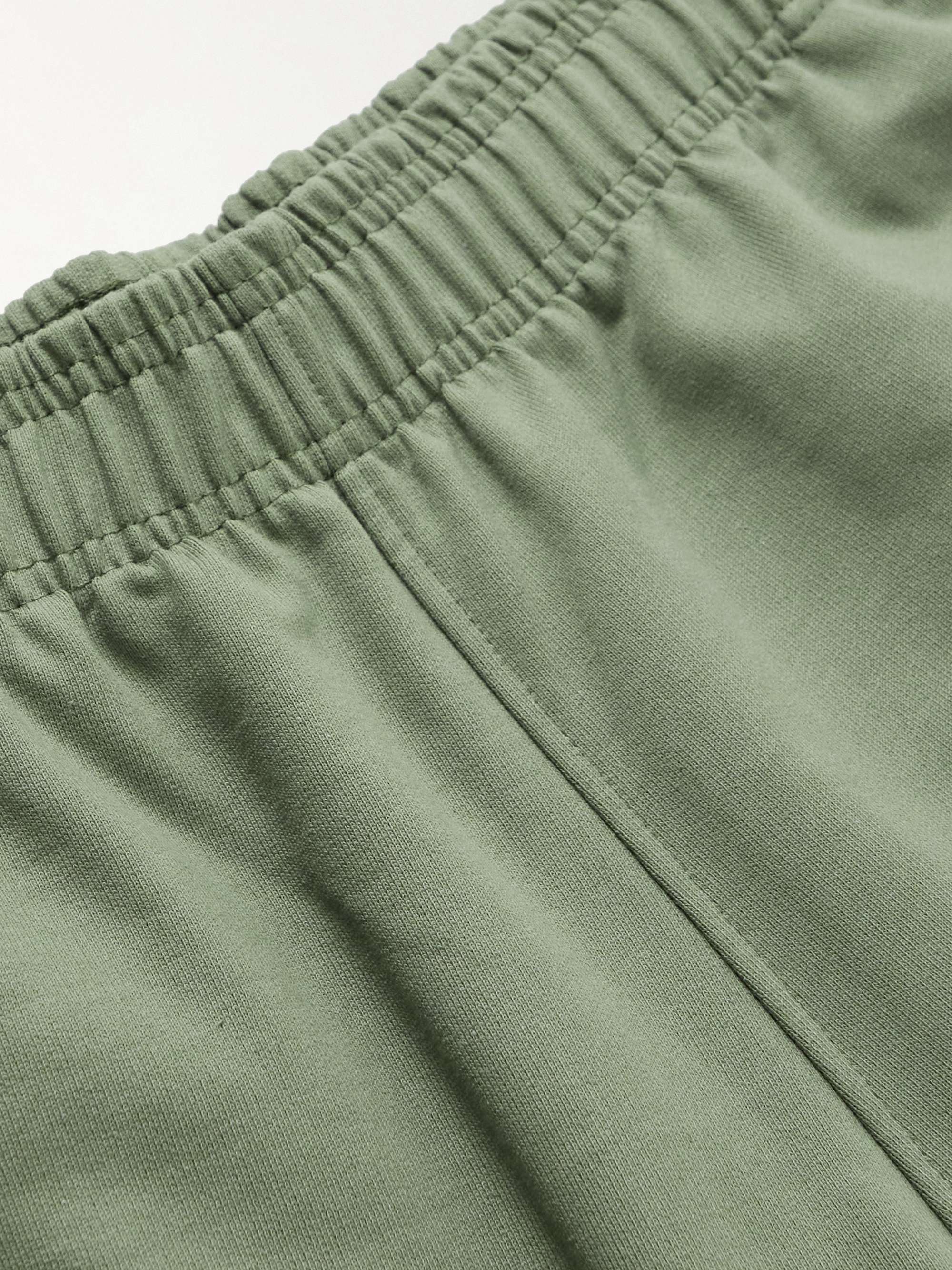 ADISH Shorts a gamba larga in jersey di cotone con logo ricamato Tatreez