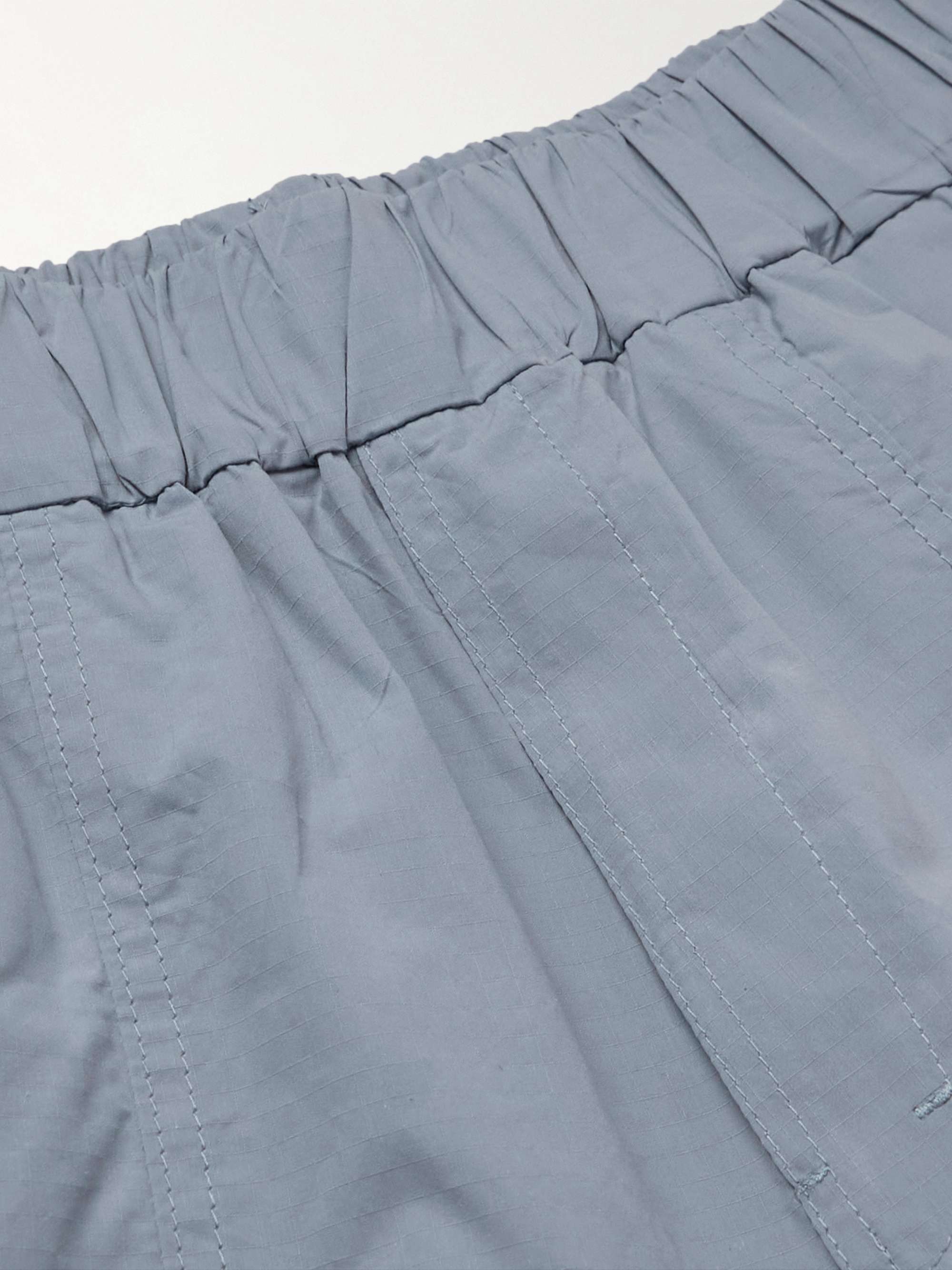 ADISH Sur Straight-Leg Logo-Appliquéd Ripstop Shorts