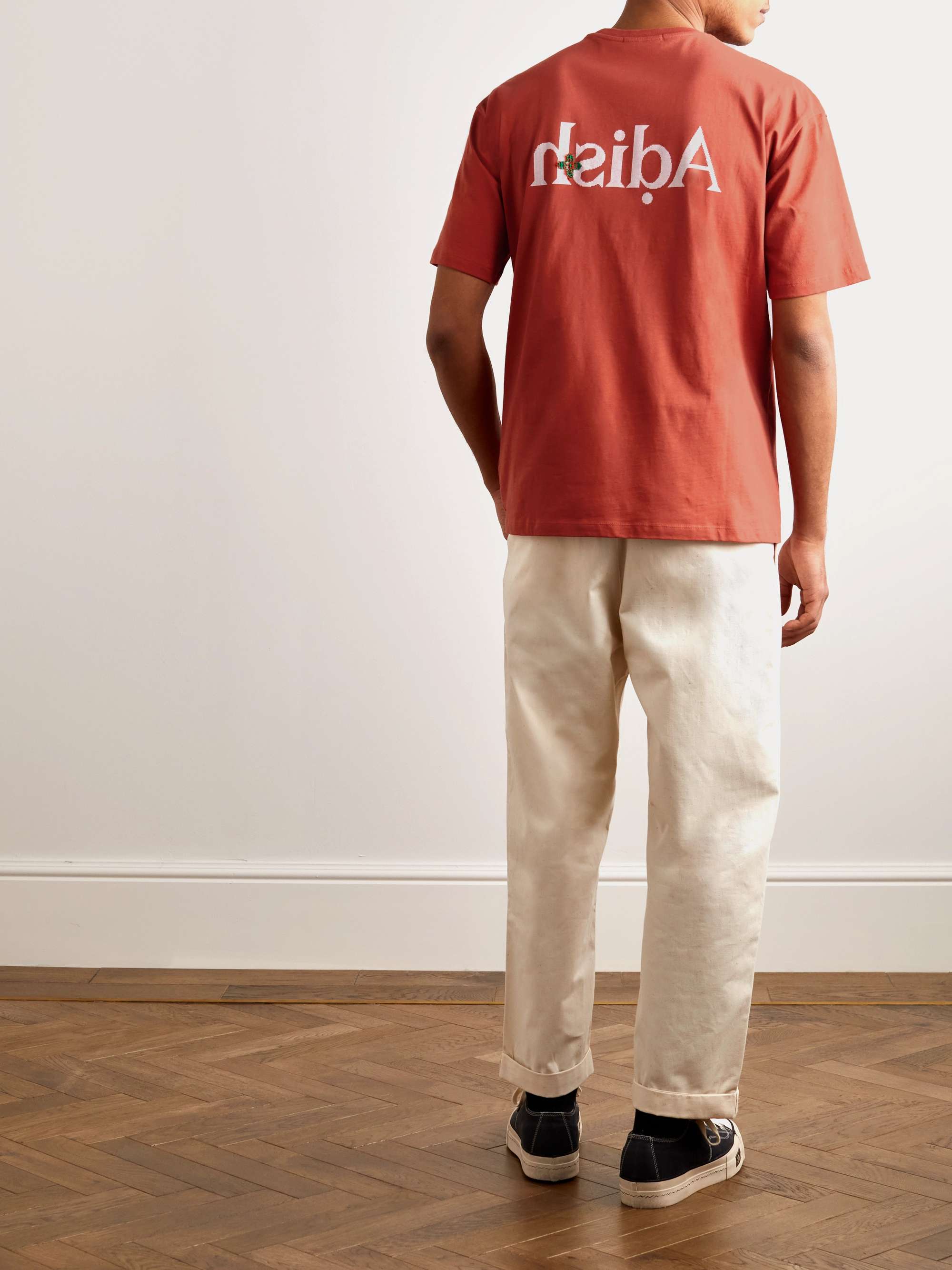 ADISH Qurs Logo-Print Cotton-Jersey T-Shirt