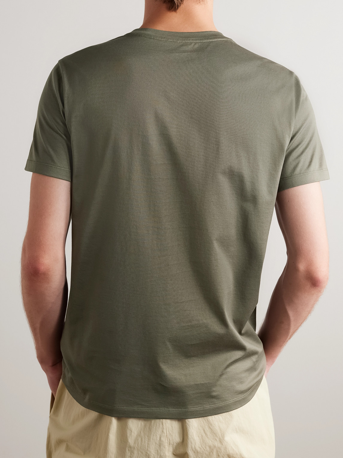 Moncler T-shirt Uni En Coton In Green