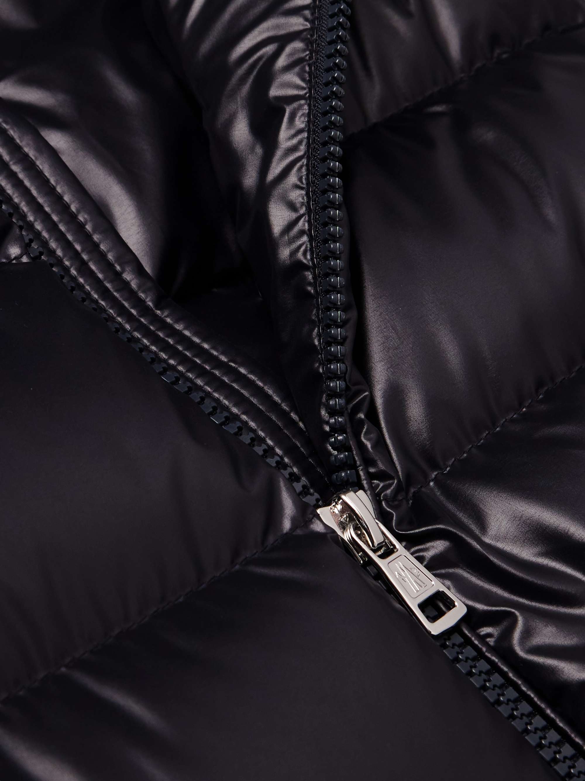 MONCLER Bourne Logo-Appliquéd Quilted Shell Down Jacket for Men | MR PORTER