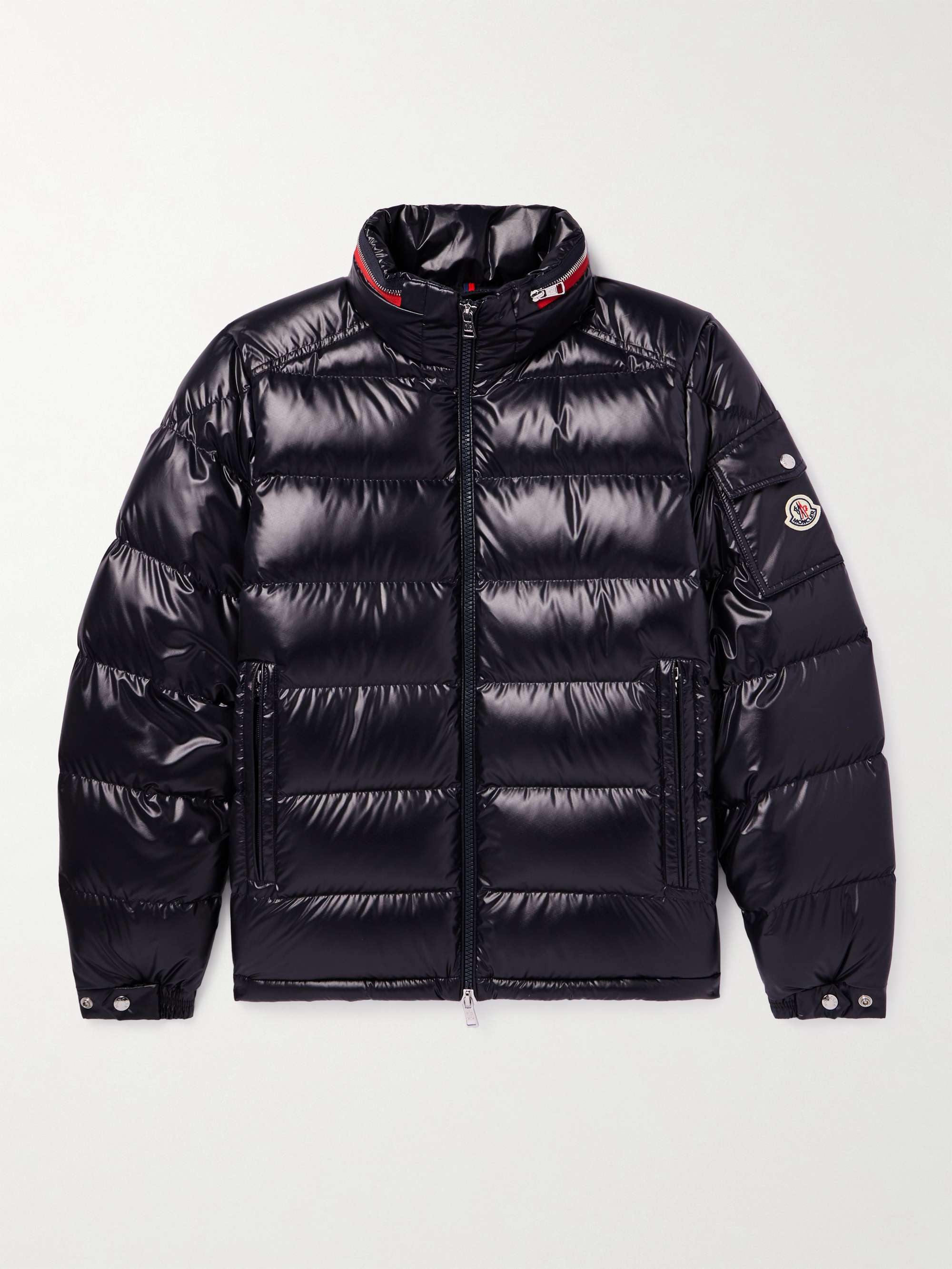 MONCLER Bourne Logo-Appliquéd Quilted Shell Down Jacket for Men | MR PORTER