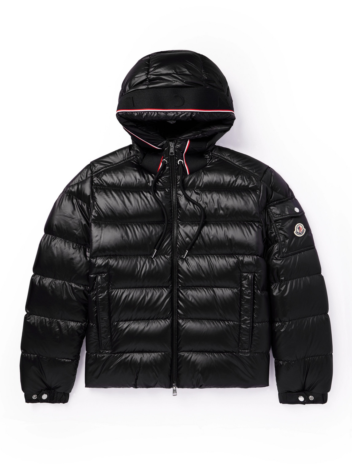 Pavin Logo-Appliquéd Quilted Shell Hooded Down Jacket