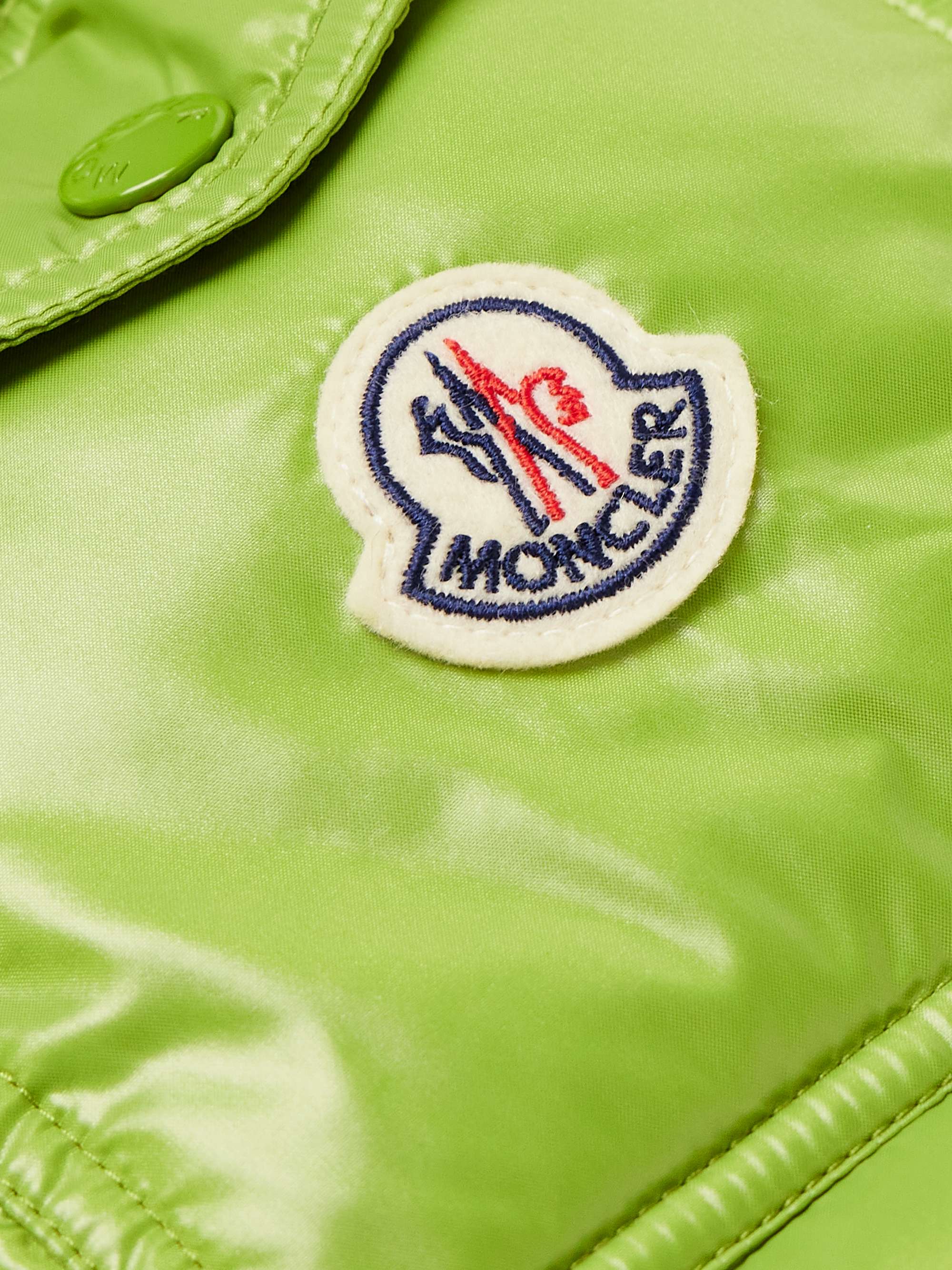 MONCLER جاكيت Maya بقبعة من القماش العازل المبطّن والمحشو بالزغب
