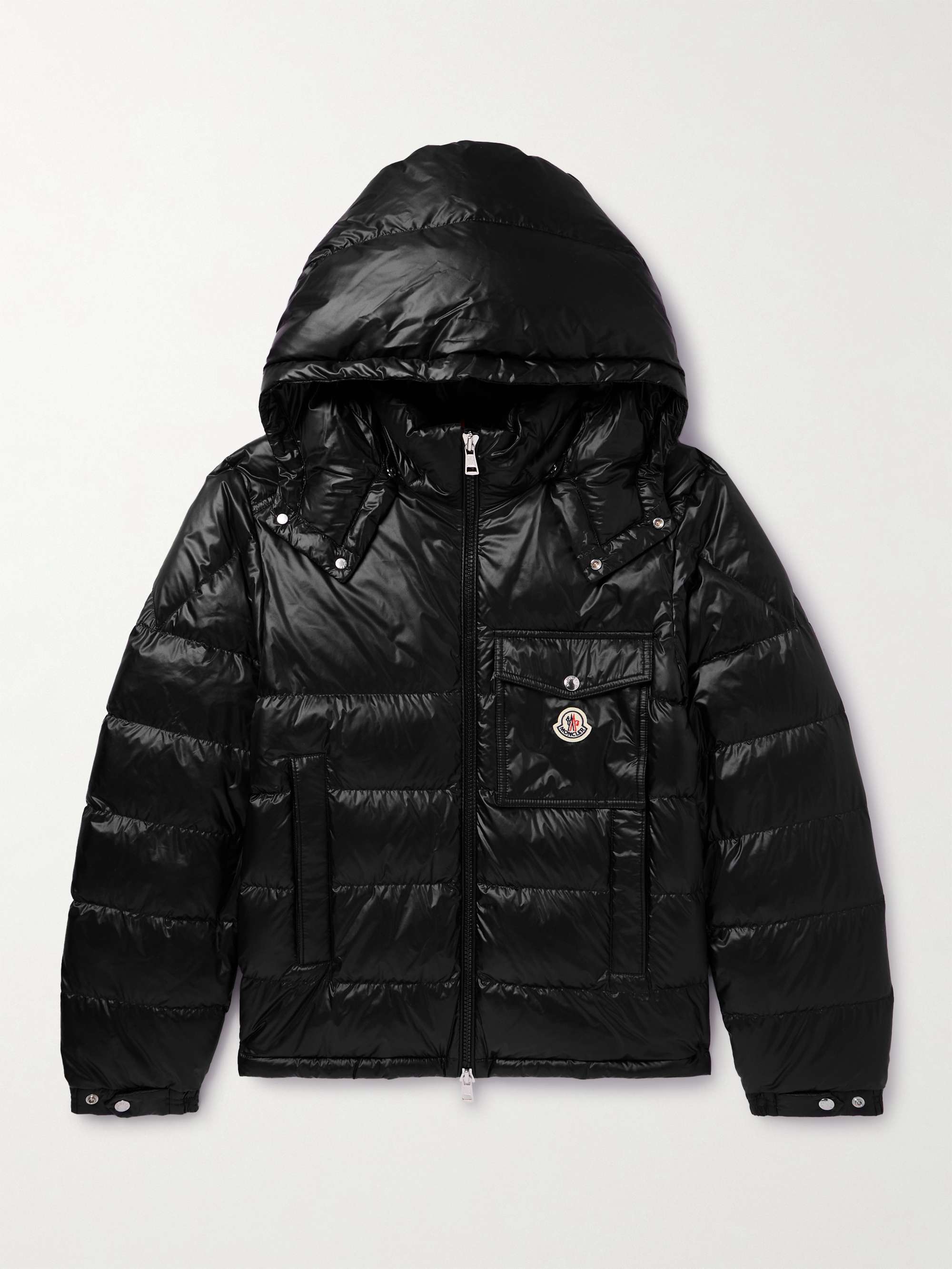 MONCLER Wollaston Logo-Appliquéd Quilted Shell Hooded Down Jacket for ...