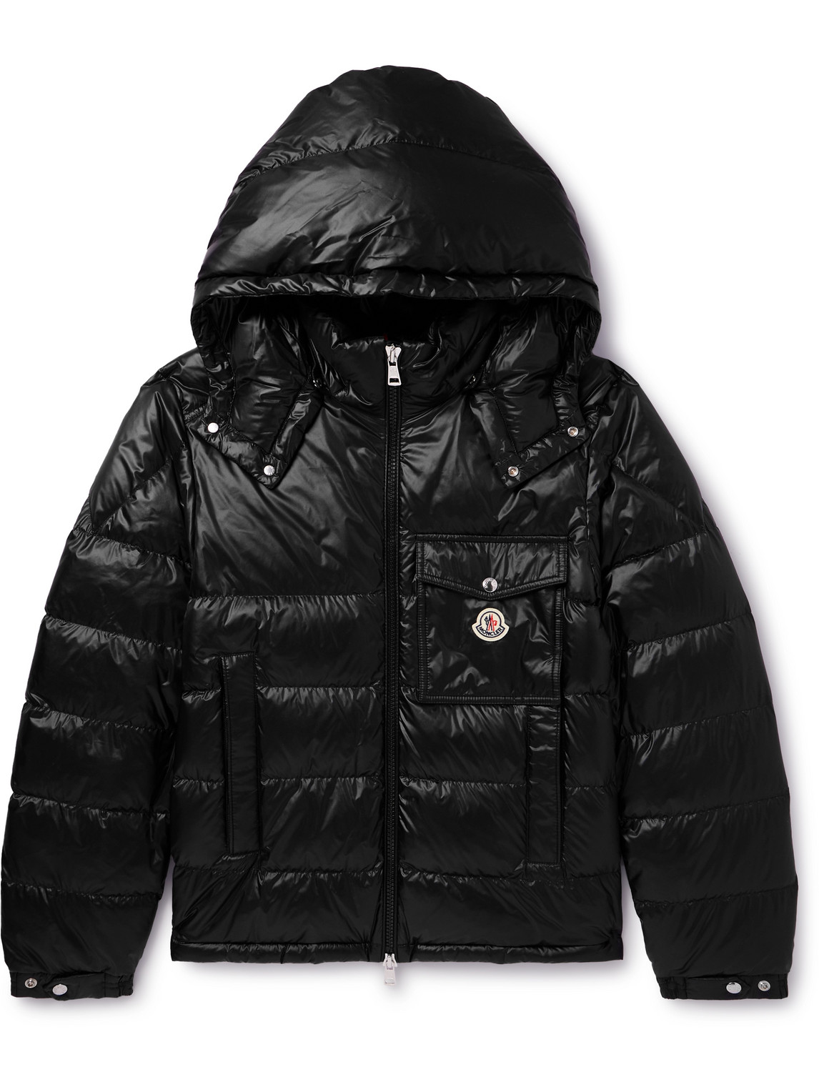Moncler Wollaston Logo-appliquéd Quilted Shell Hooded Down Jacket In ...