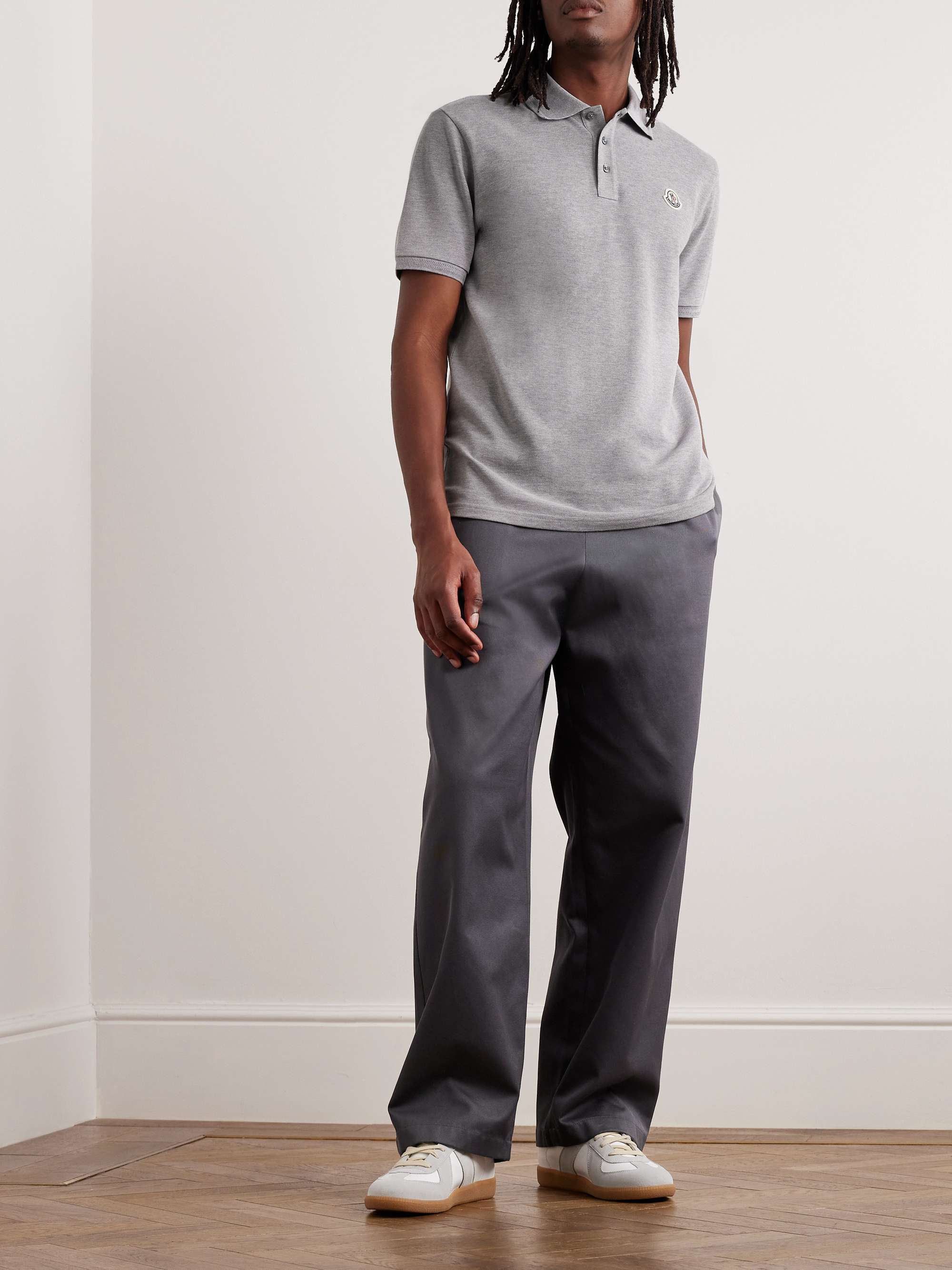 Logo Appliqu d Cotton Piqu Polo Shirt