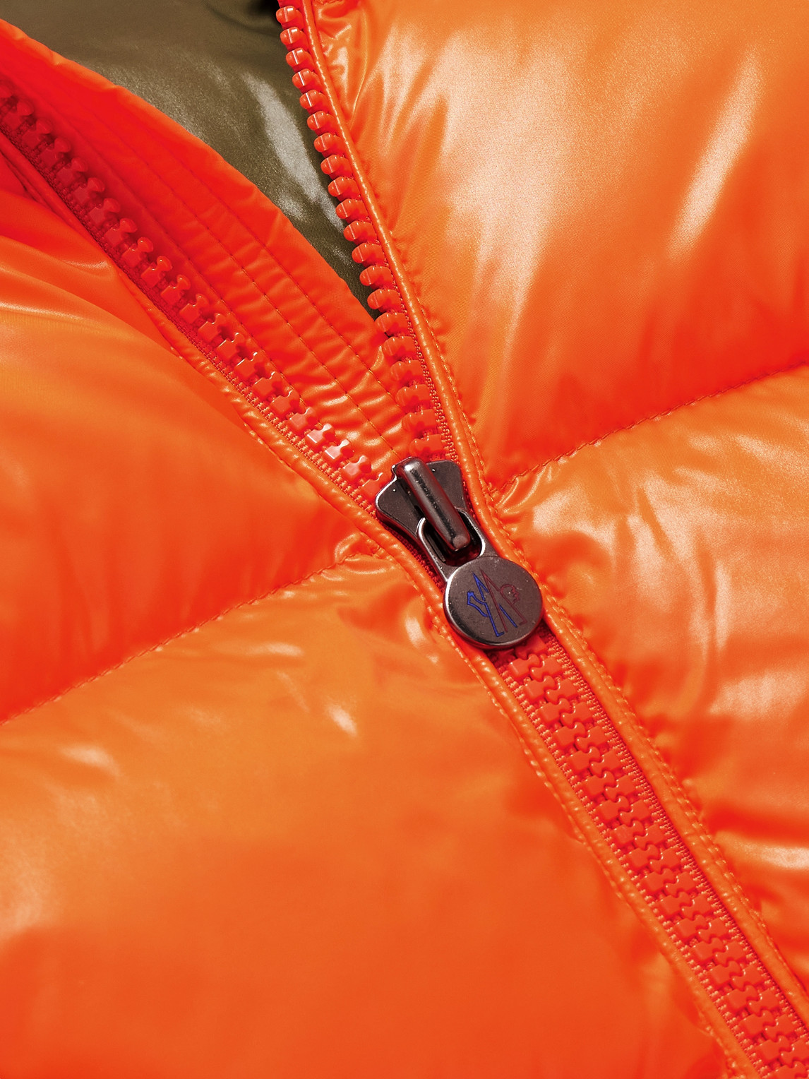 Shop Moncler Maya Logo-appliquéd Quilted Shell Hooded Down Jacket In Orange