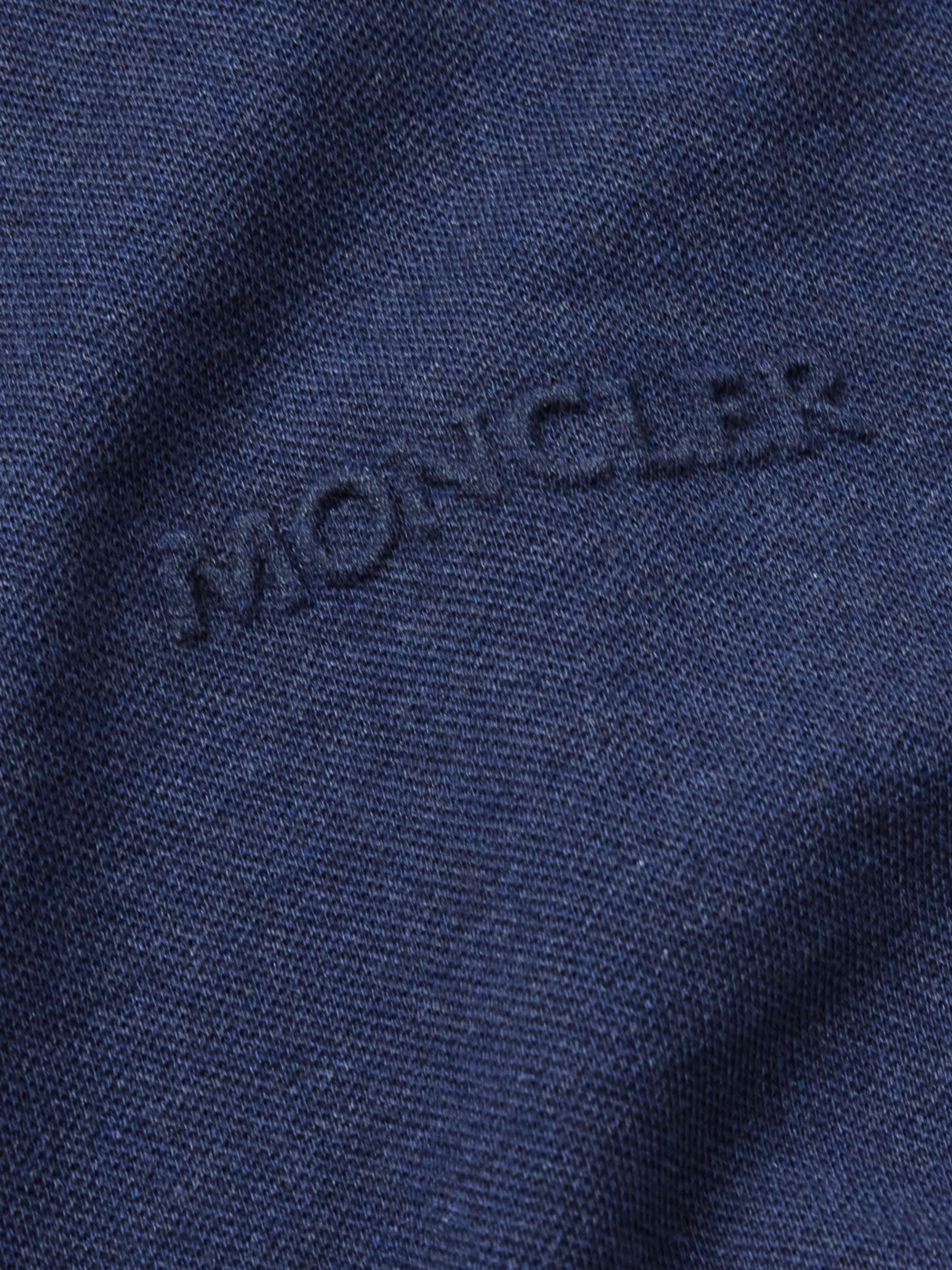 MONCLER Logo-Appliquéd Cotton-Piqué Polo Shirt
