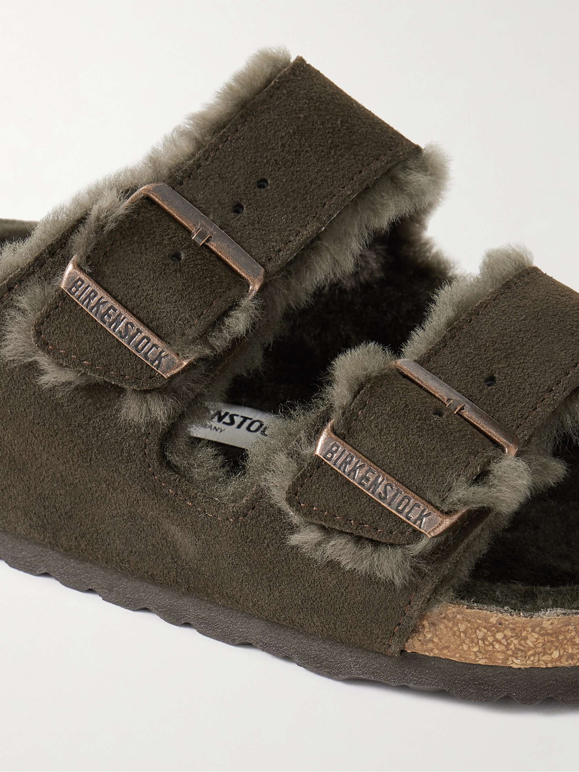 arizona shearling - suede/shearling \ mocha/mocha