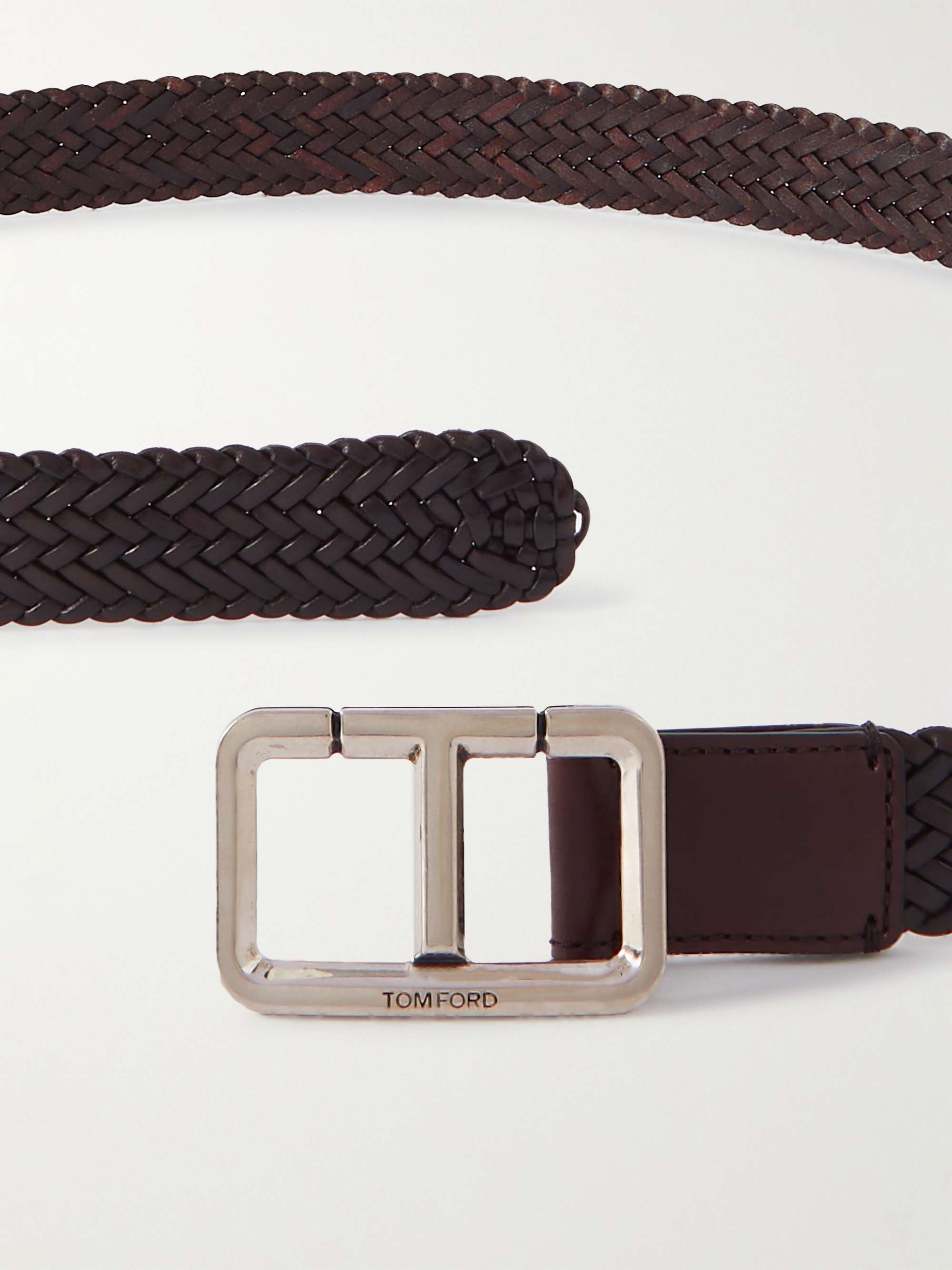 TOM FORD 3cm Woven Leather Belt for Men MR PORTER