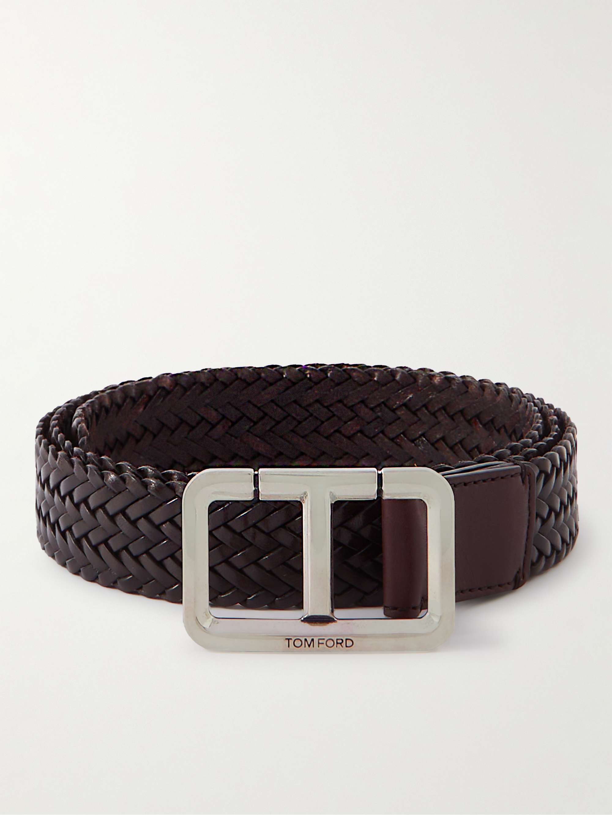 TOM FORD 3cm Woven Leather Belt for Men | MR PORTER