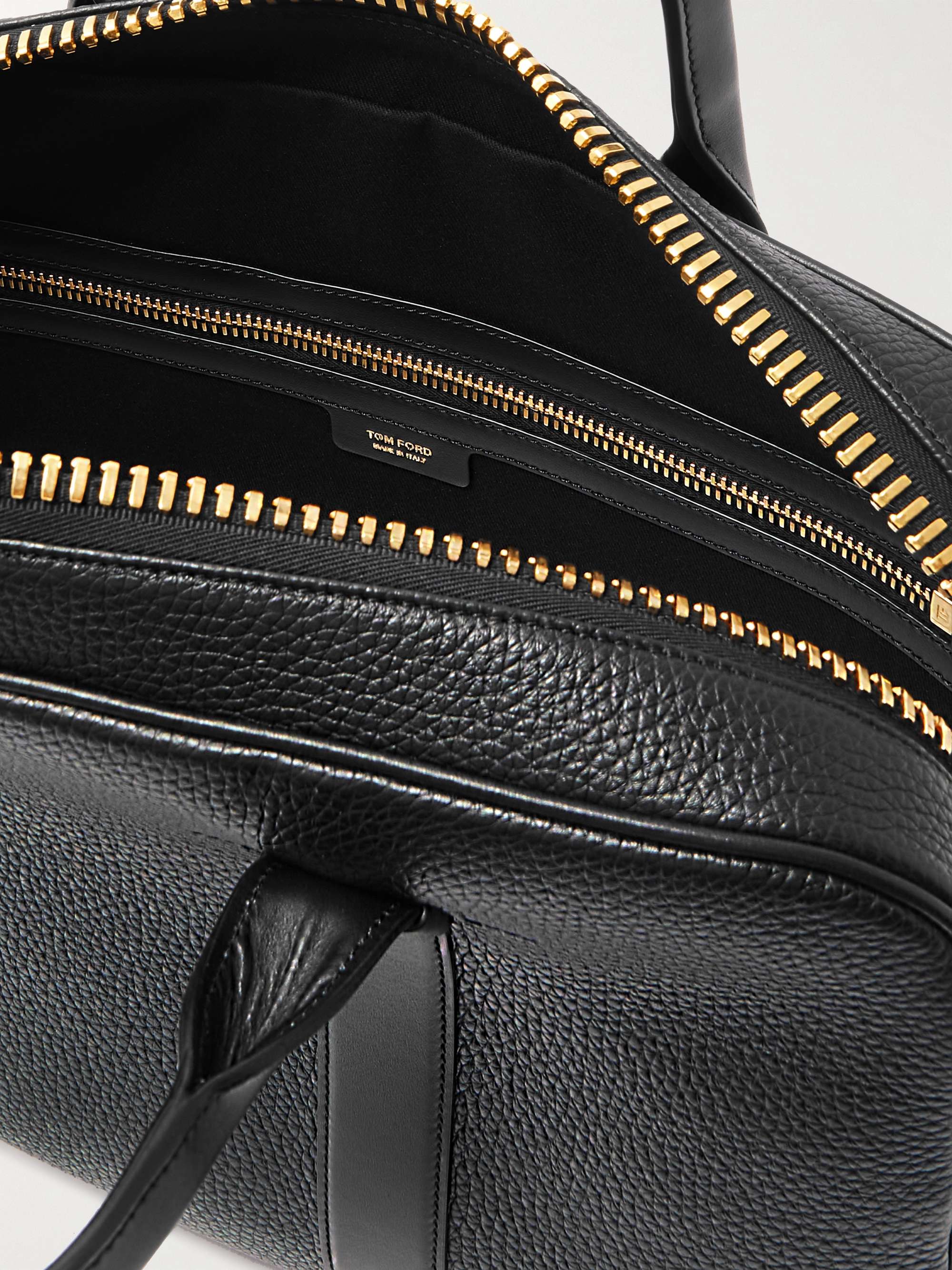 TOM FORD Buckley Full-Grain Leather Briefcase for Men | MR PORTER