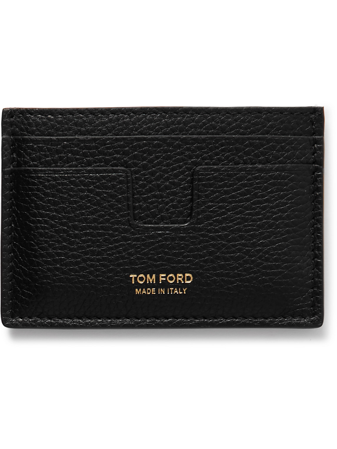 Tom Ford 拼色皮质卡夹 In Black