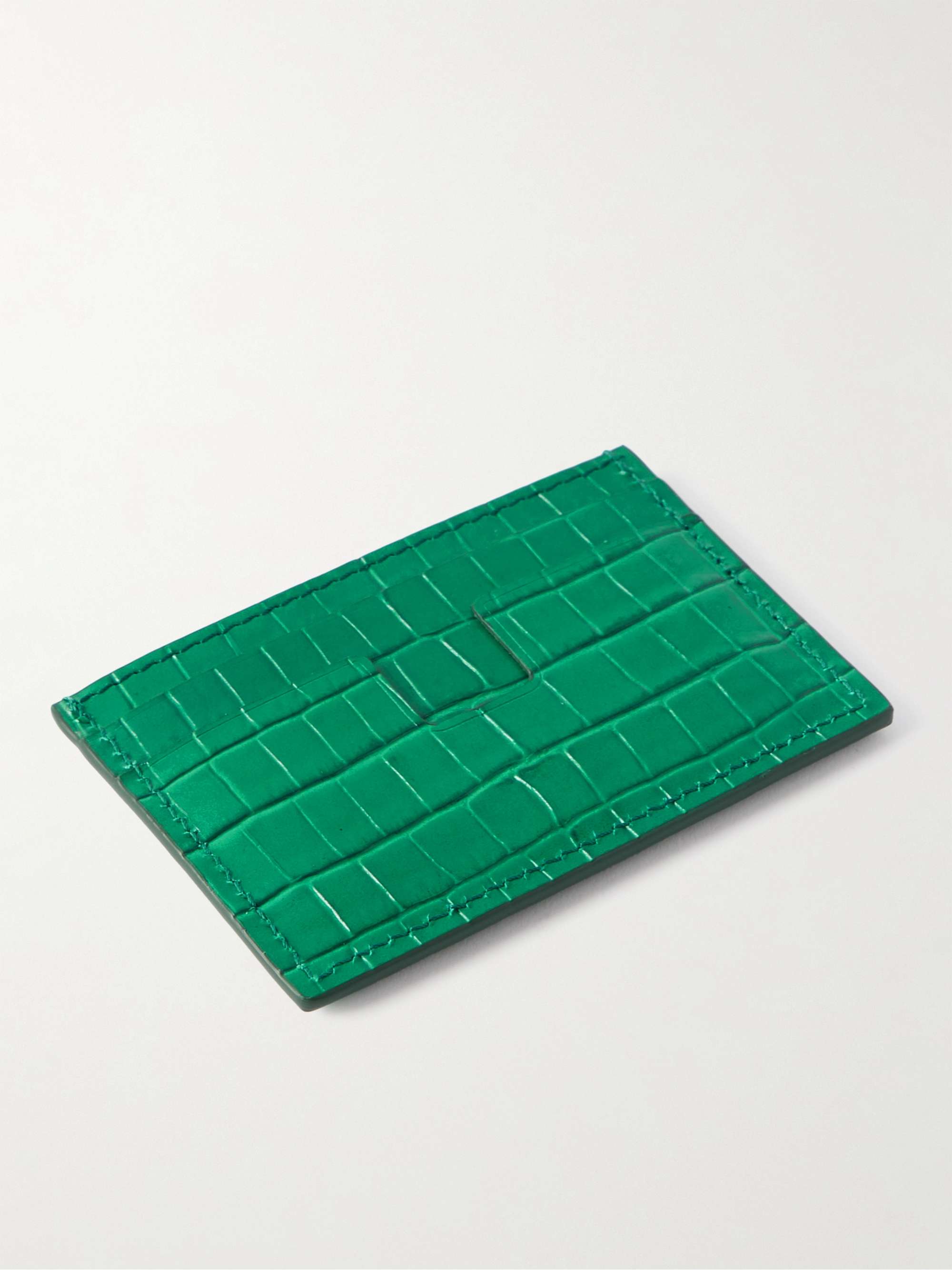 TOM FORD Croc-Effect Leather Cardholder