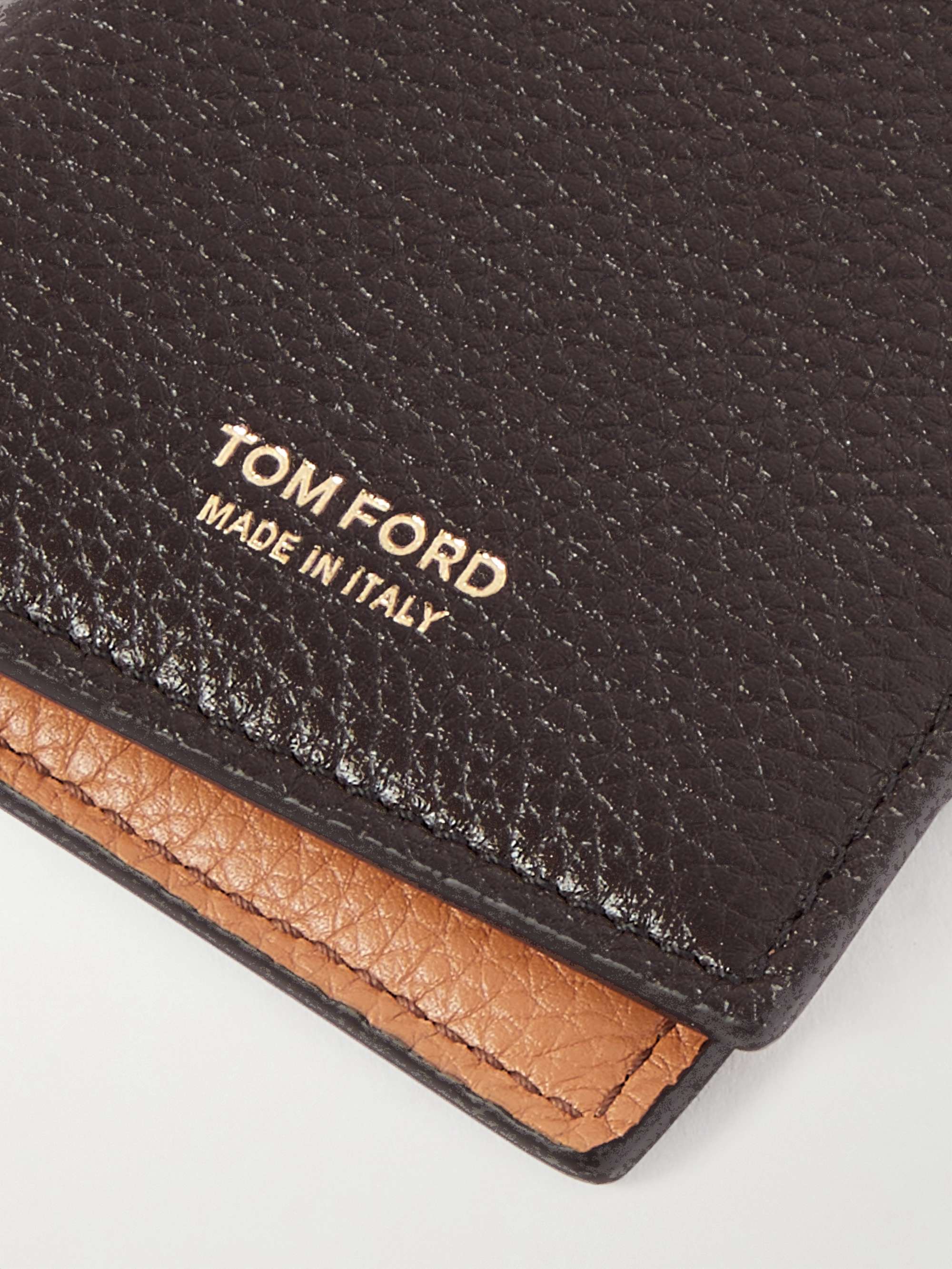 TOM FORD Full-Grain Leather Bifold Cardholder for Men | MR PORTER