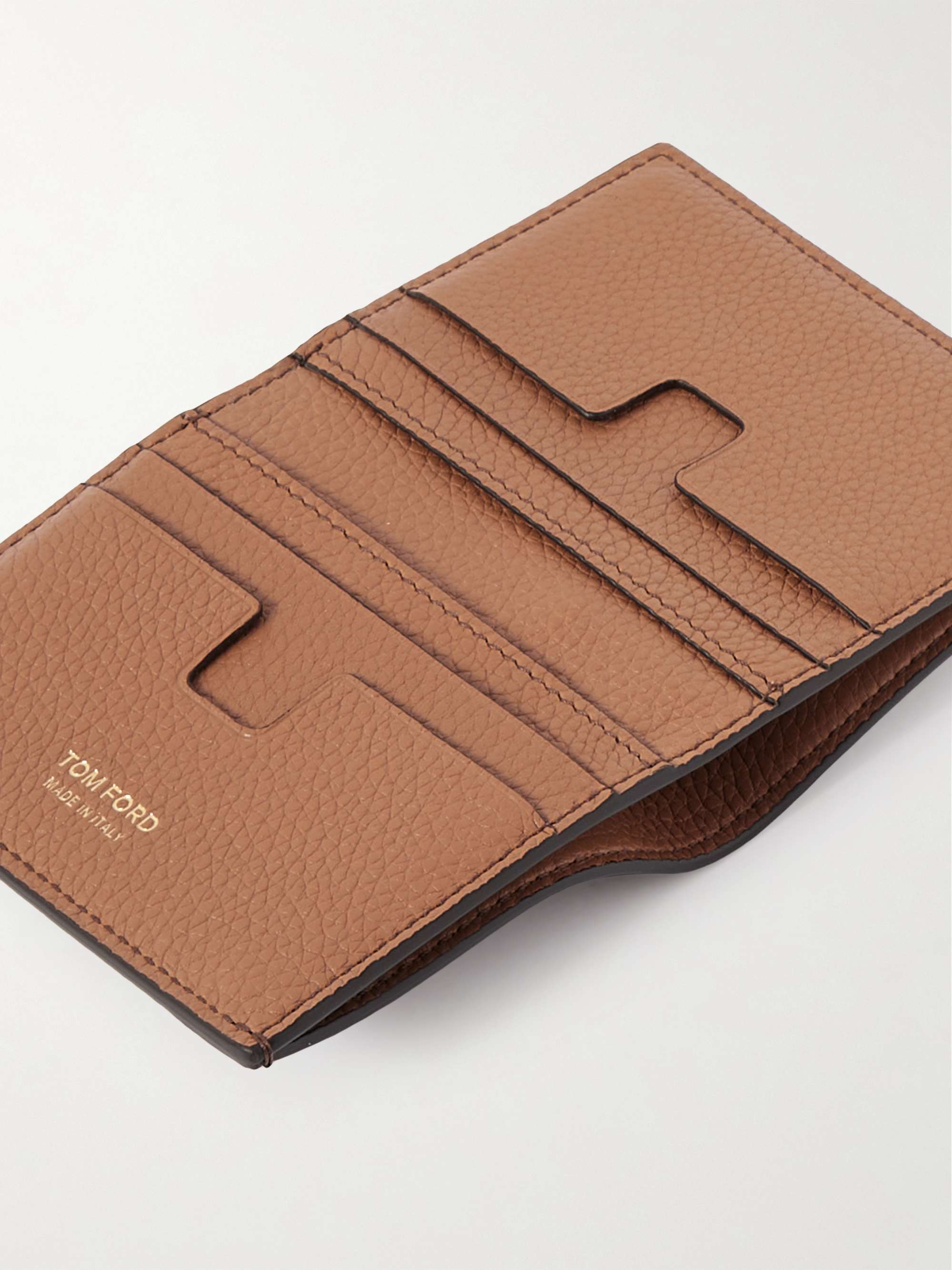 TOM FORD Full-Grain Leather Bifold Cardholder
