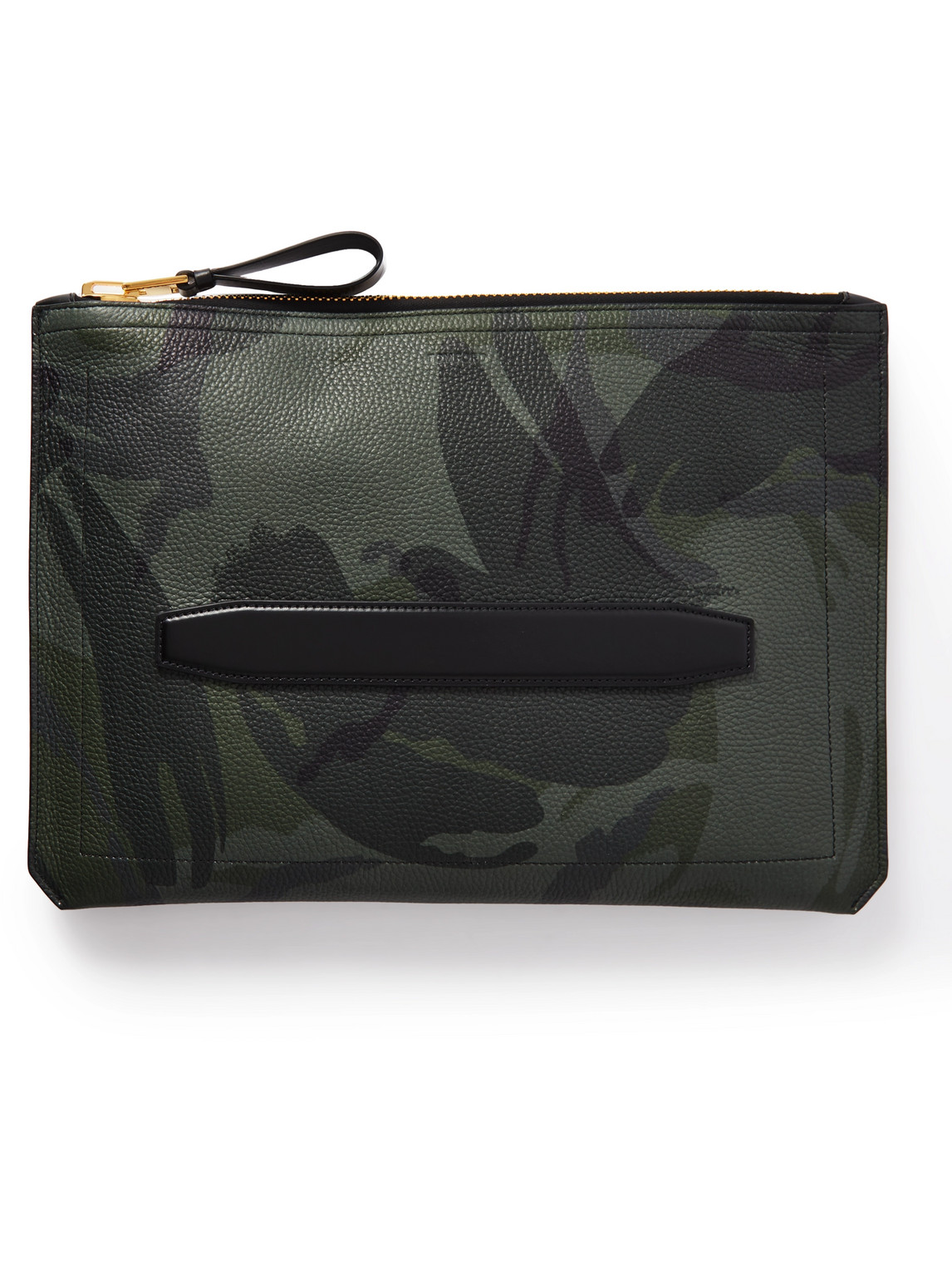TOM FORD CAMOUFLAGE-PRINT FULL-GRAIN LEATHER POUCH