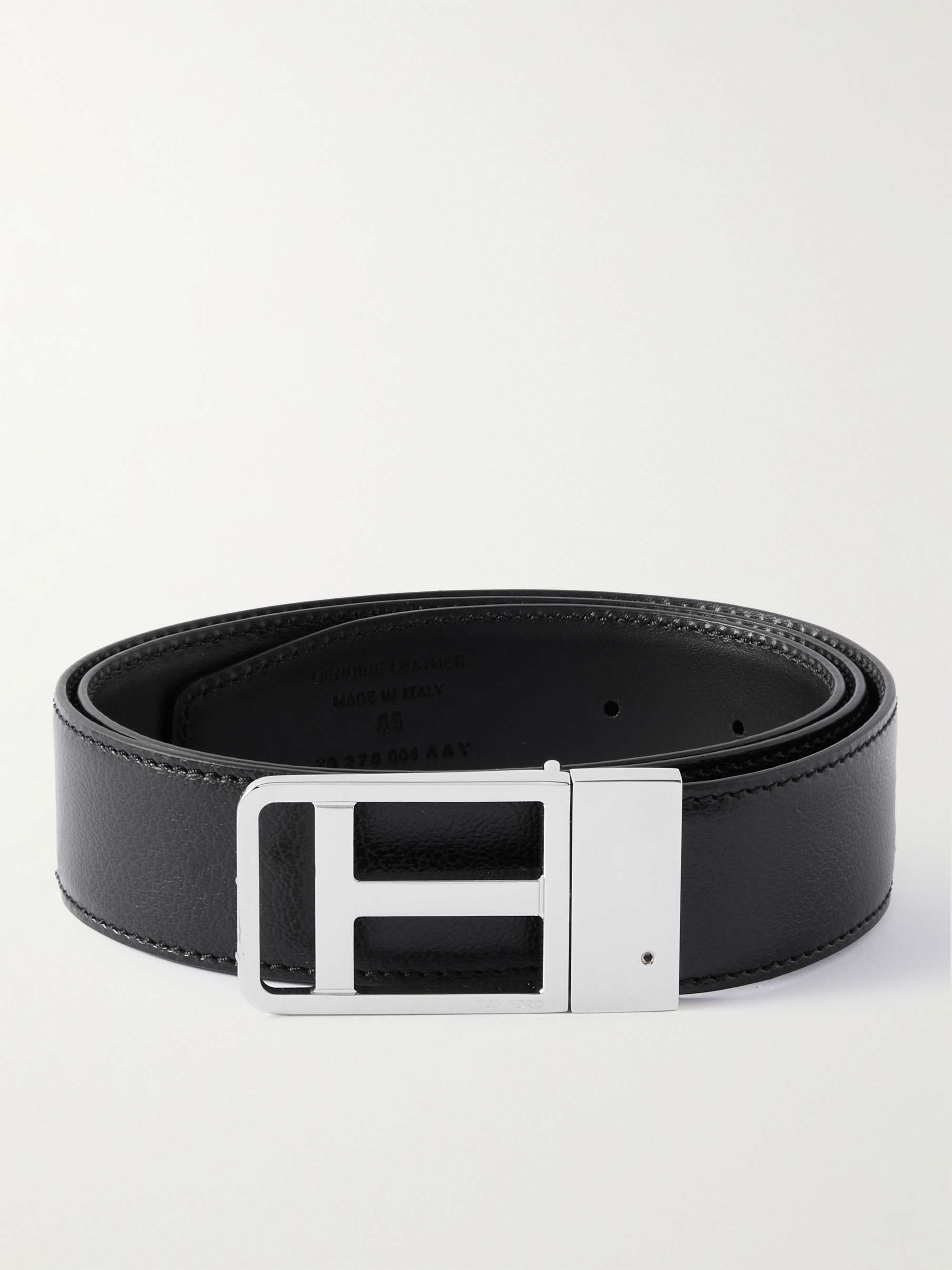 4cm Full-Grain Leather Belt