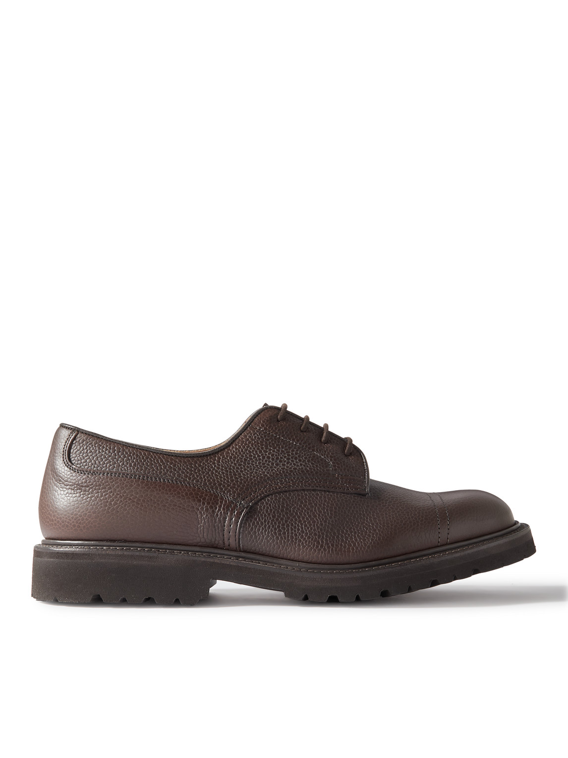 Tricker's Matlock Full-grain Leather Derby Shoes In Brown | ModeSens