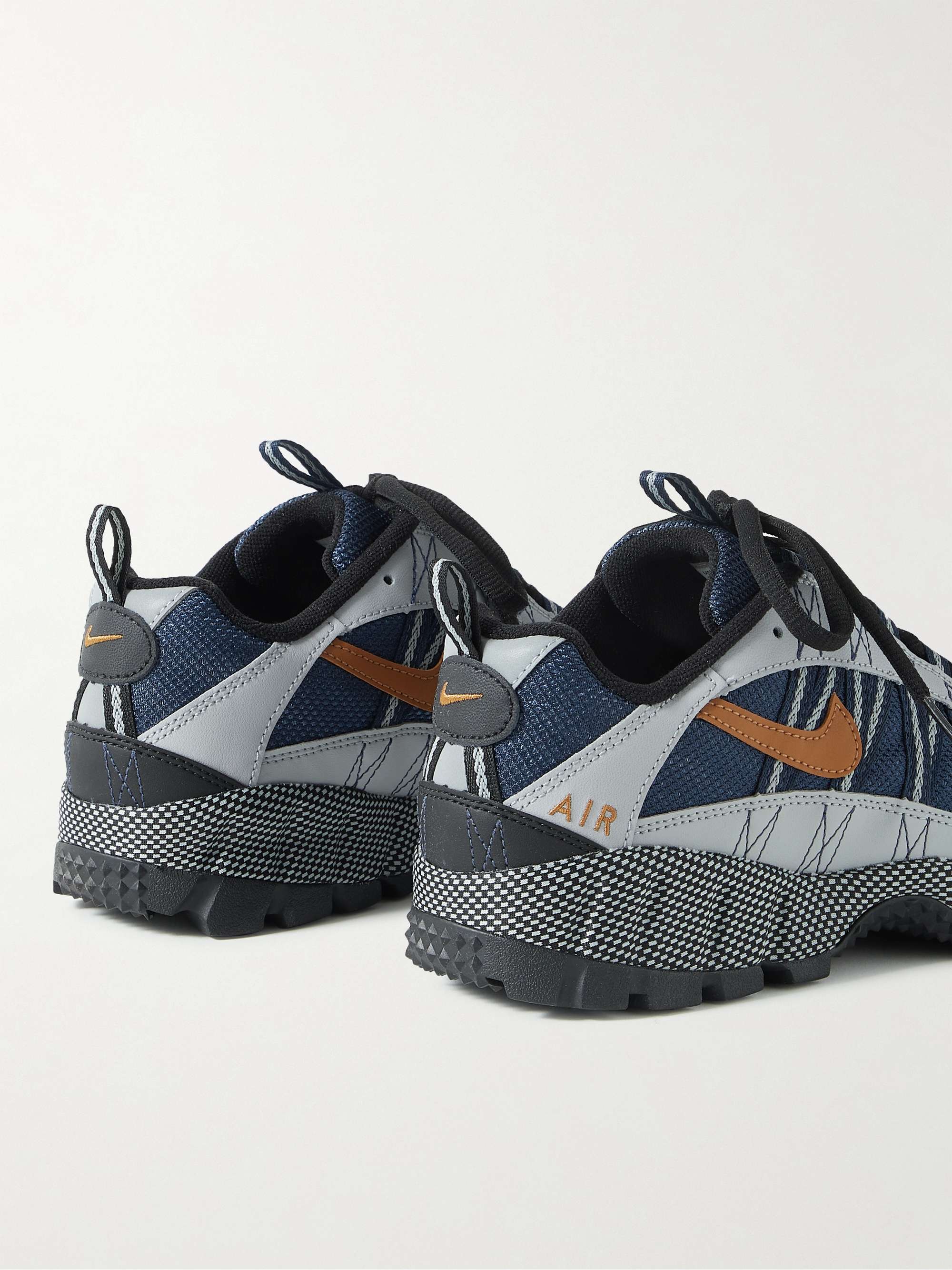 NIKE Air Humara QS Leather-Trimmed Mesh Sneakers