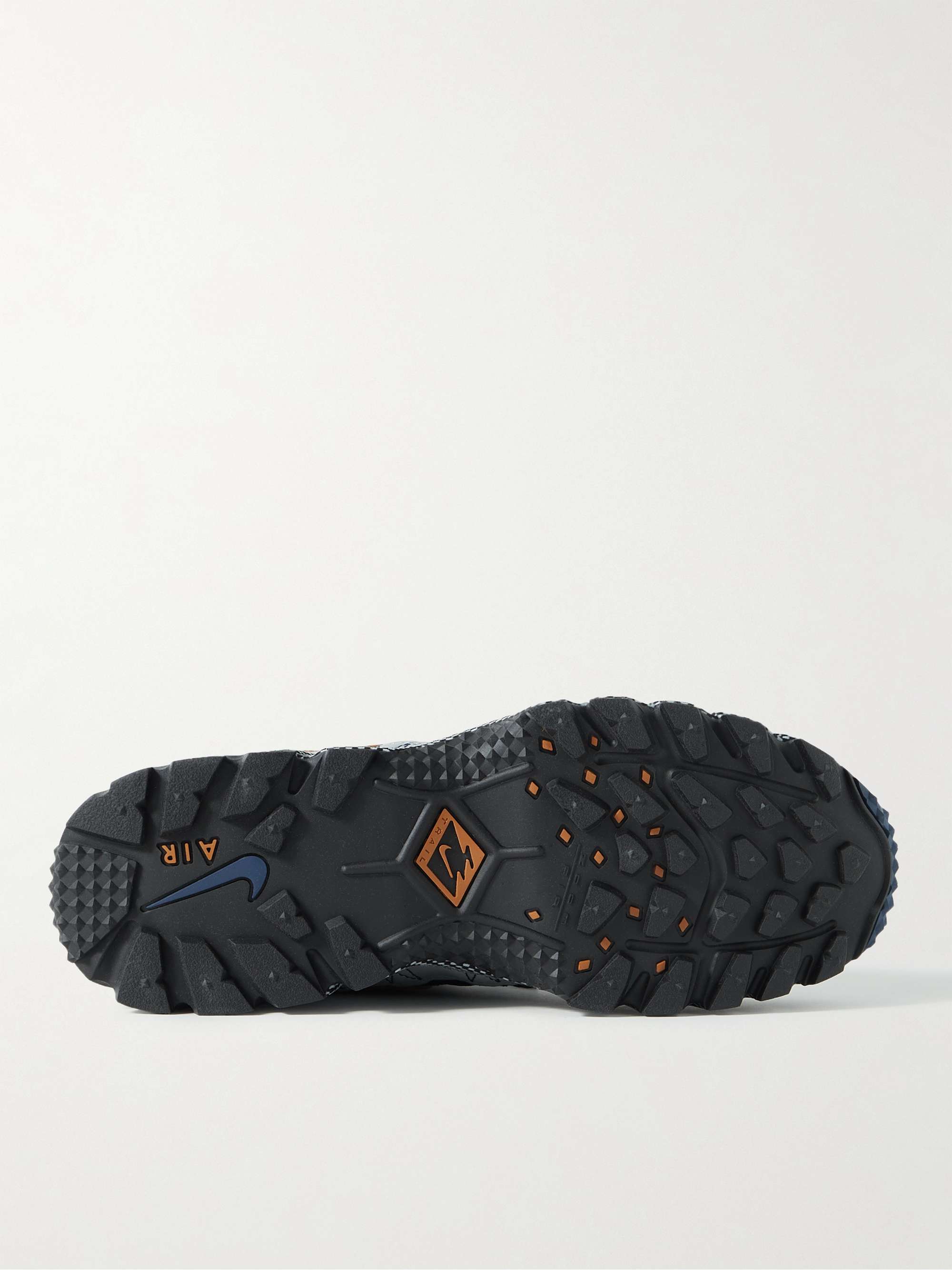 NIKE Air Humara QS Leather-Trimmed Mesh Sneakers