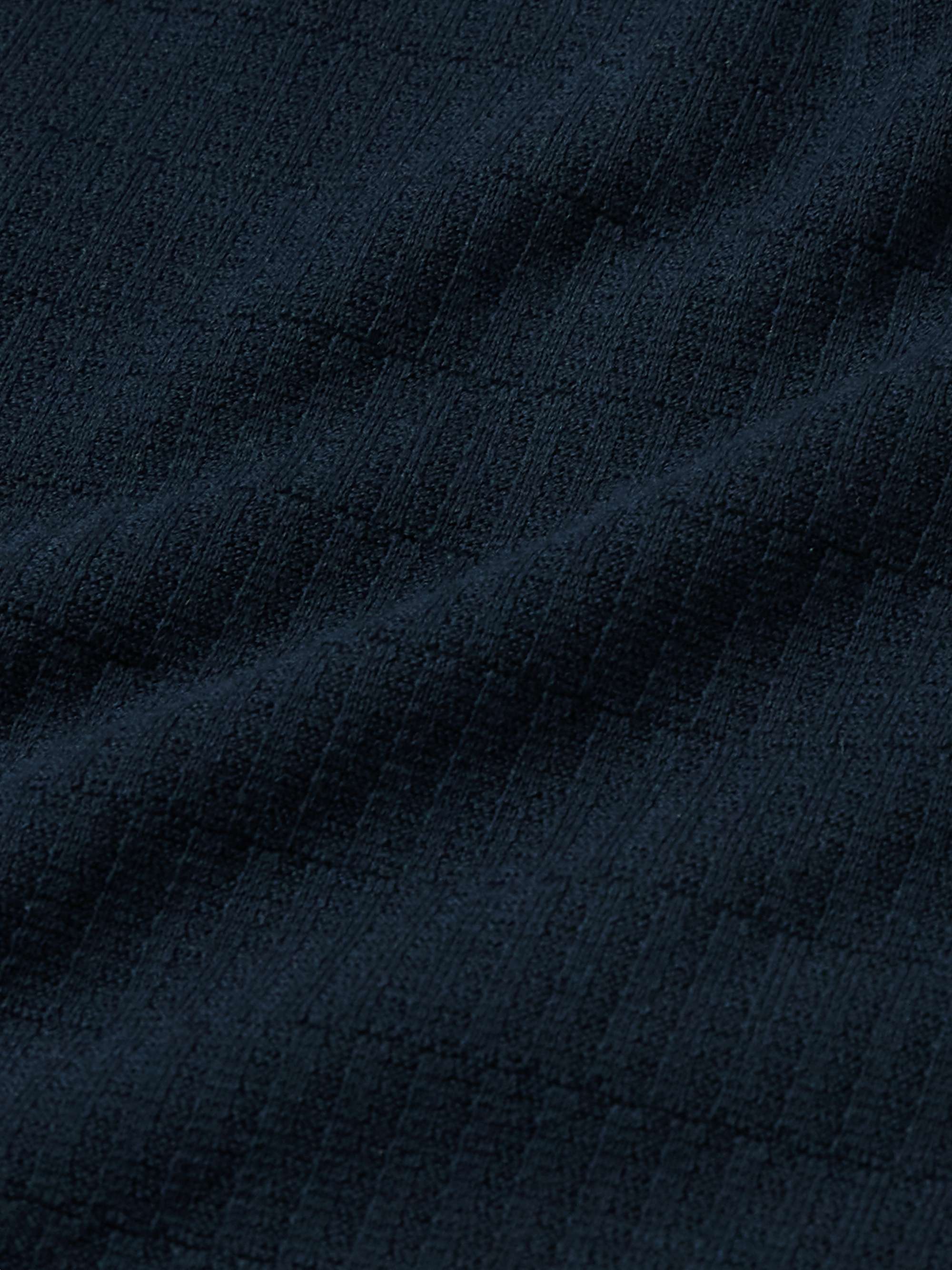 THEORY Damian Ribbed Cotton-Blend T-Shirt