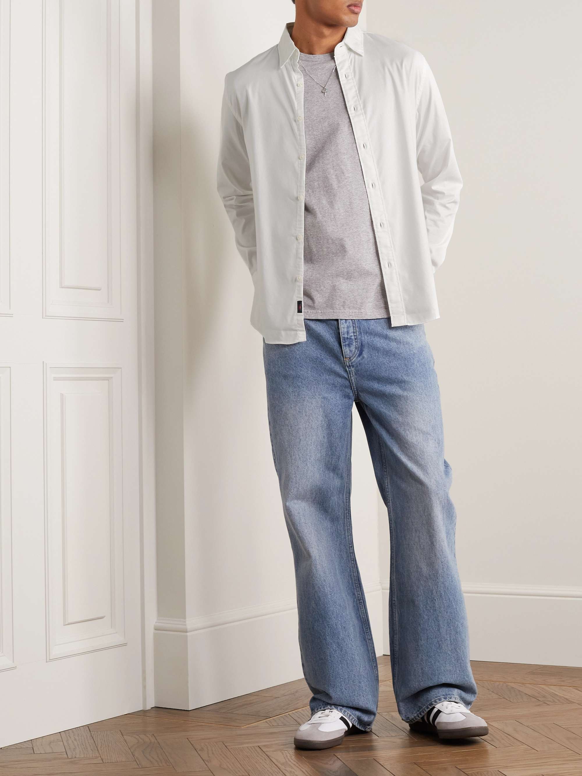 FAHERTY Movement Stretch Supima Cotton-Blend Shirt