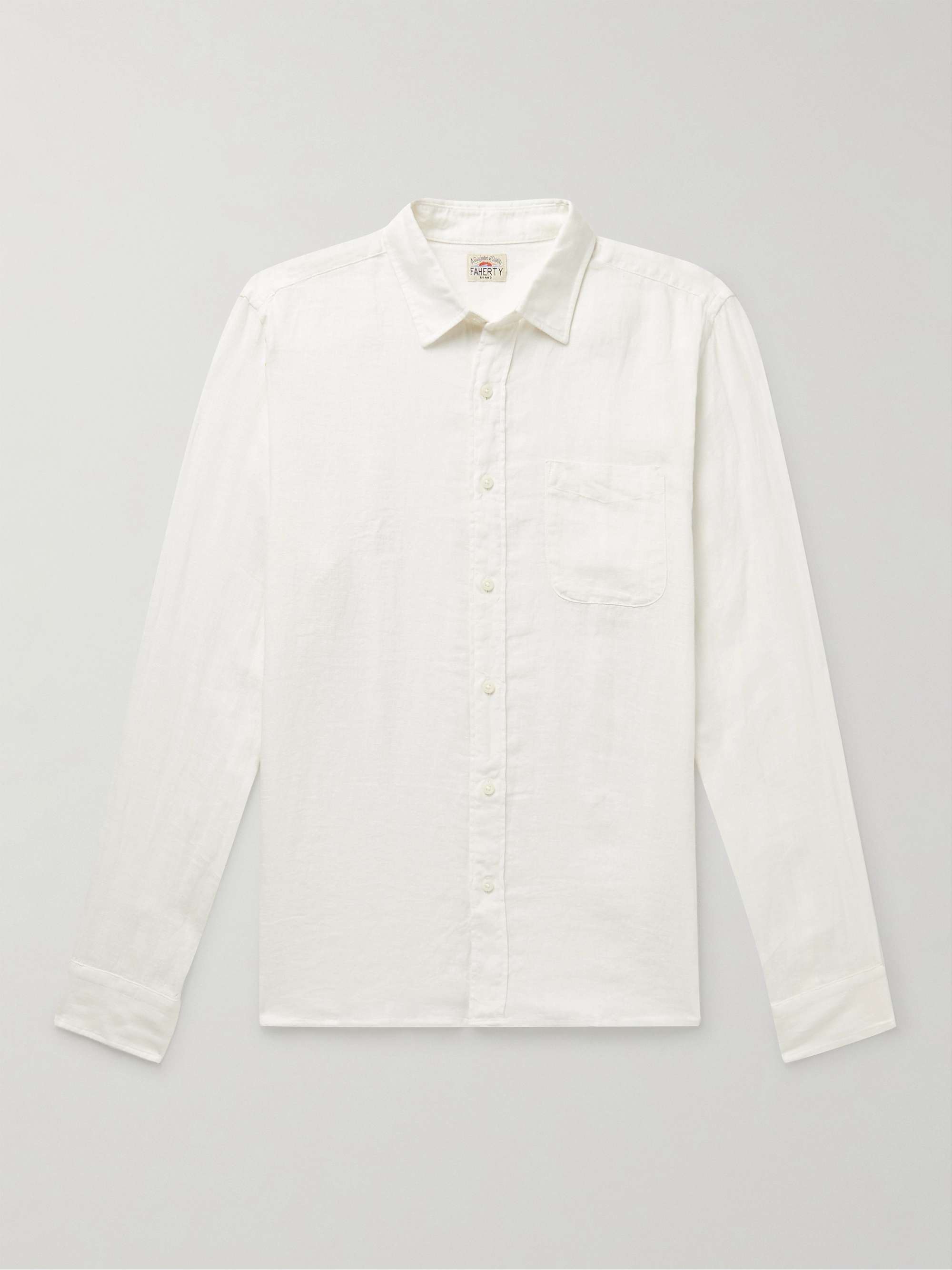 FAHERTY Laguna Linen Shirt for Men | MR PORTER