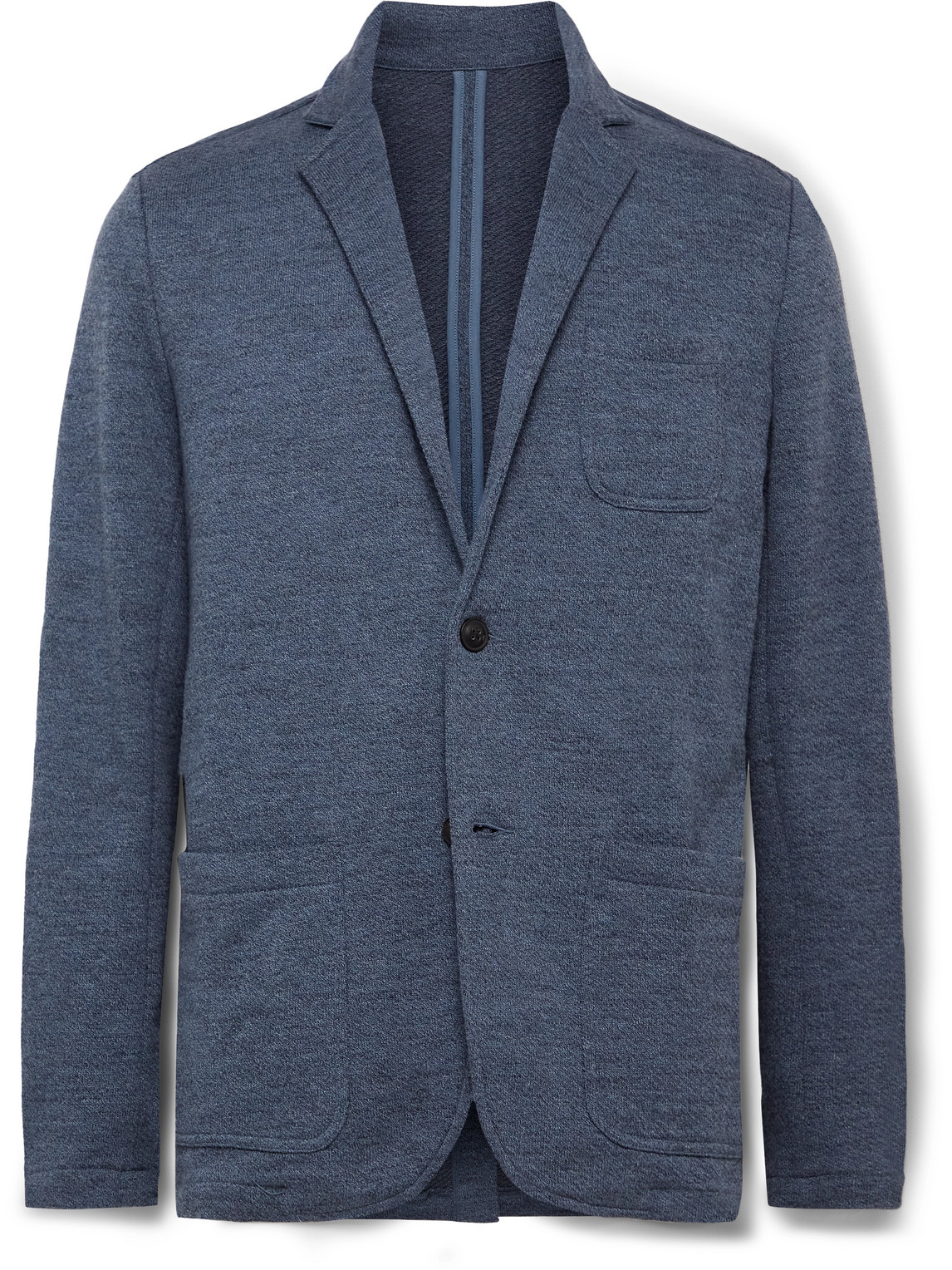 Faherty Inlet Slim Fit Knit Blazer In Blue