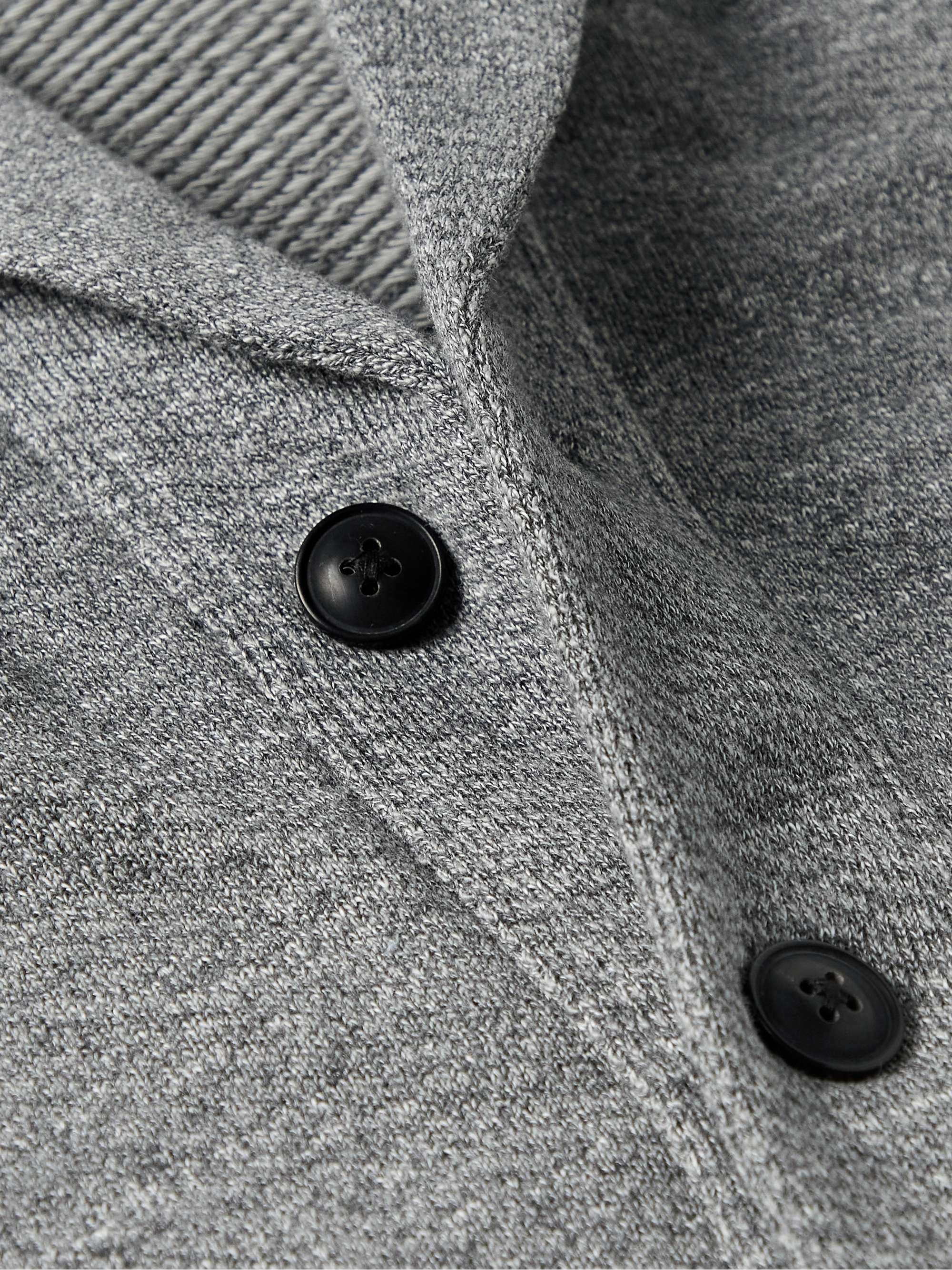 FAHERTY Inlet Shawl-Collar Cotton-Blend Cardigan