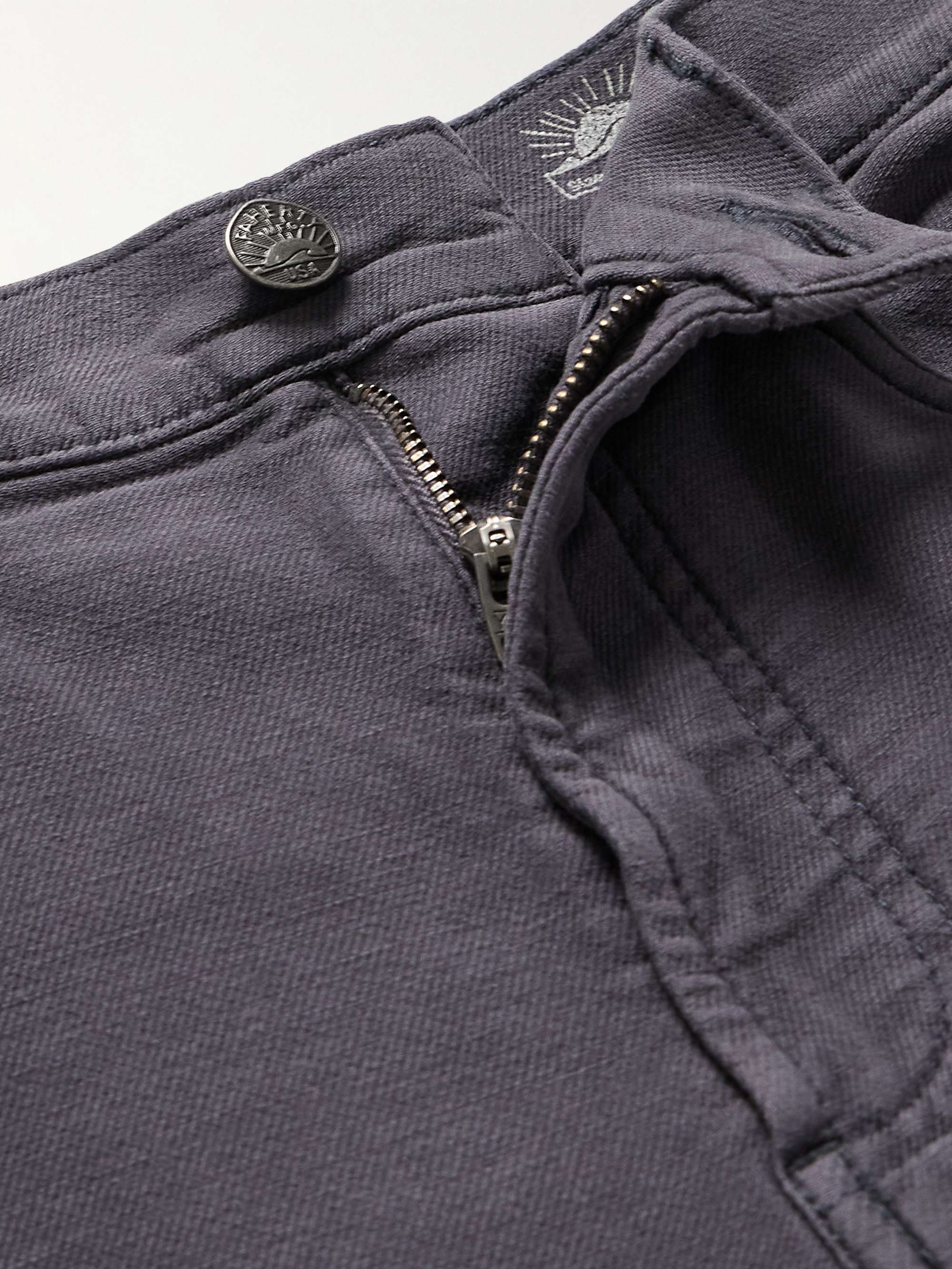 FAHERTY Slim-Fit Stretch Cotton-Blend Trousers
