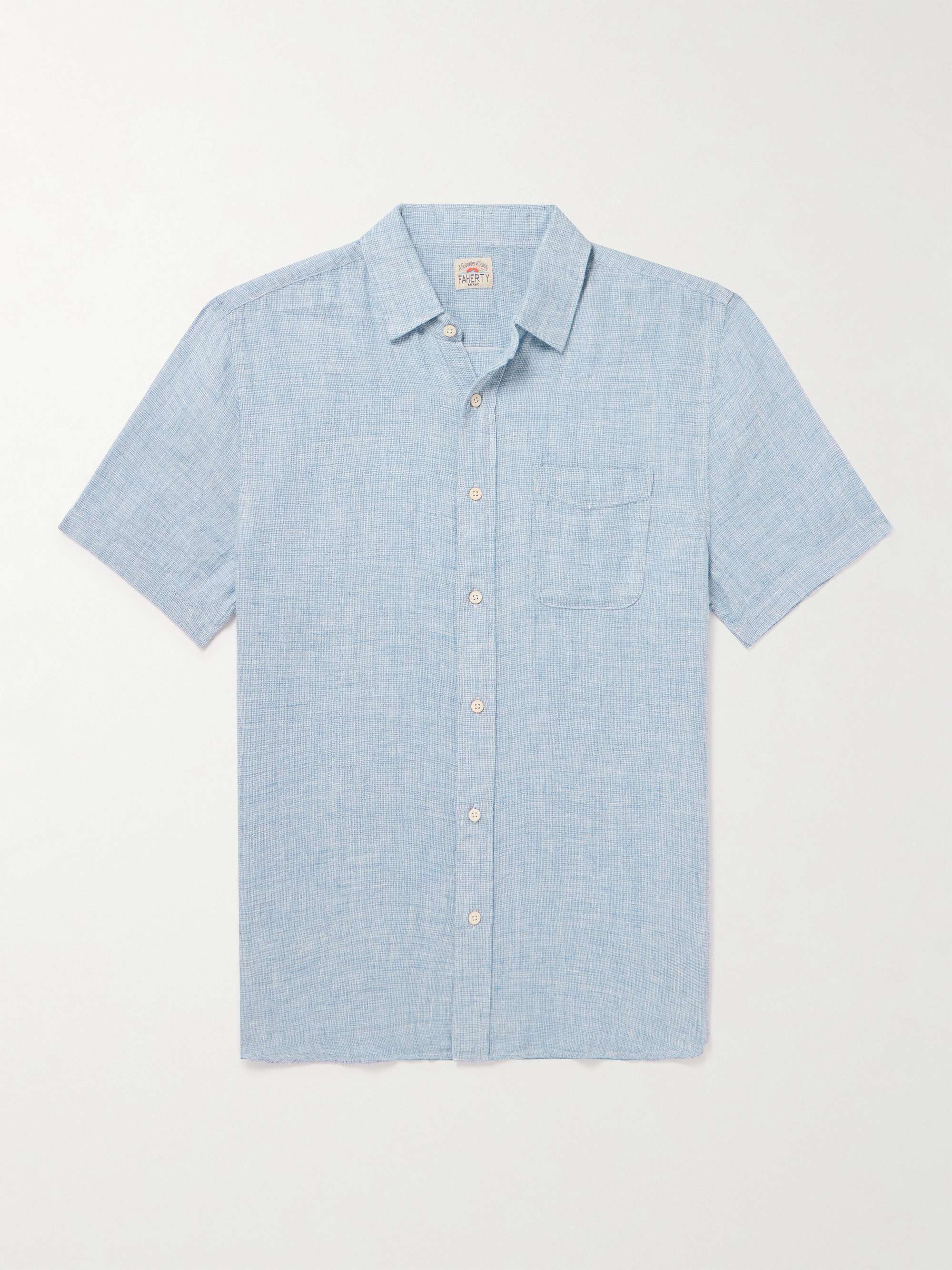 FAHERTY Laguna Linen Shirt for Men | MR PORTER