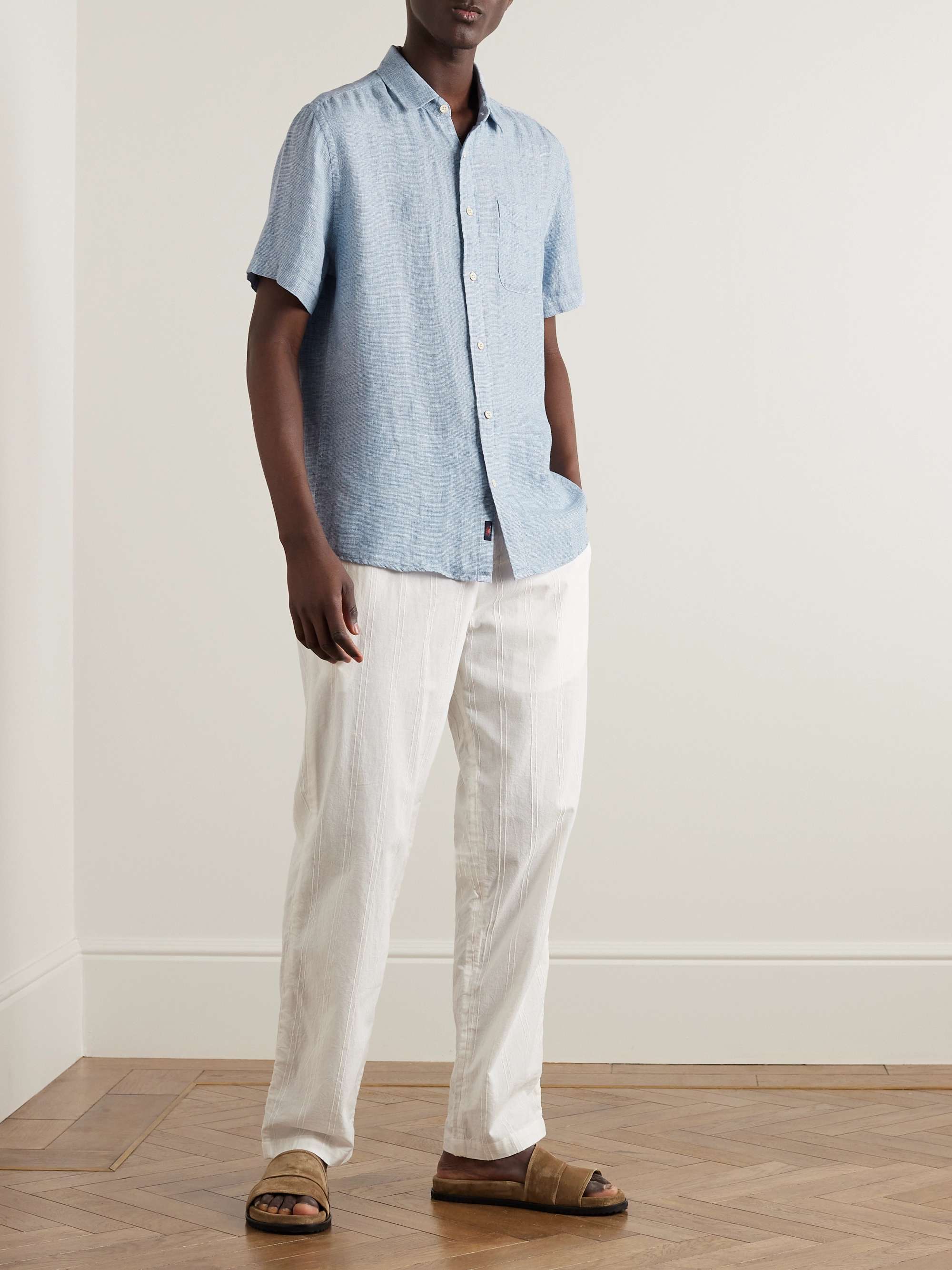 FAHERTY Laguna Mélange Linen Shirt