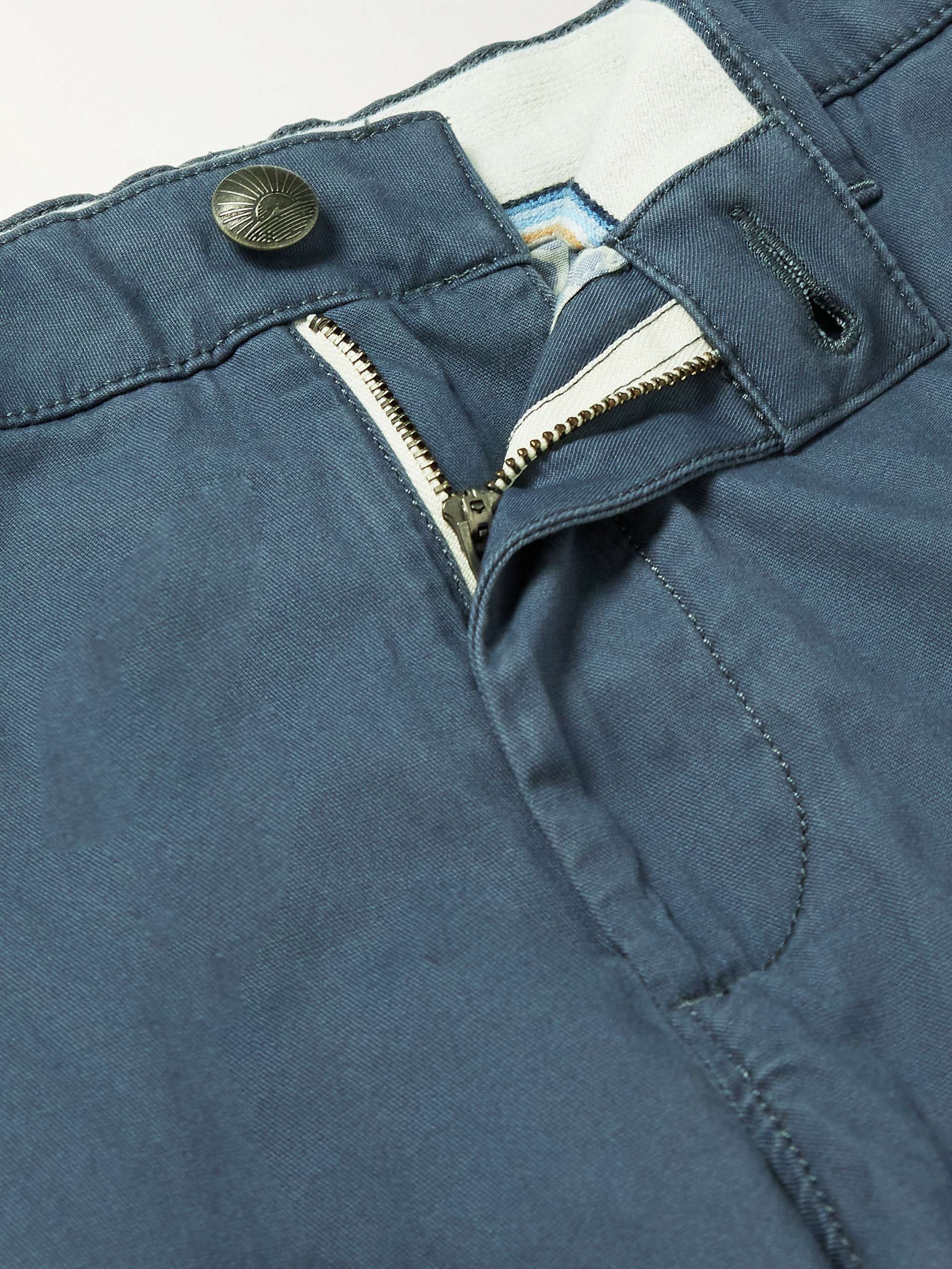 FAHERTY Island Life Straight-Leg Organic Cotton-Blend Shorts