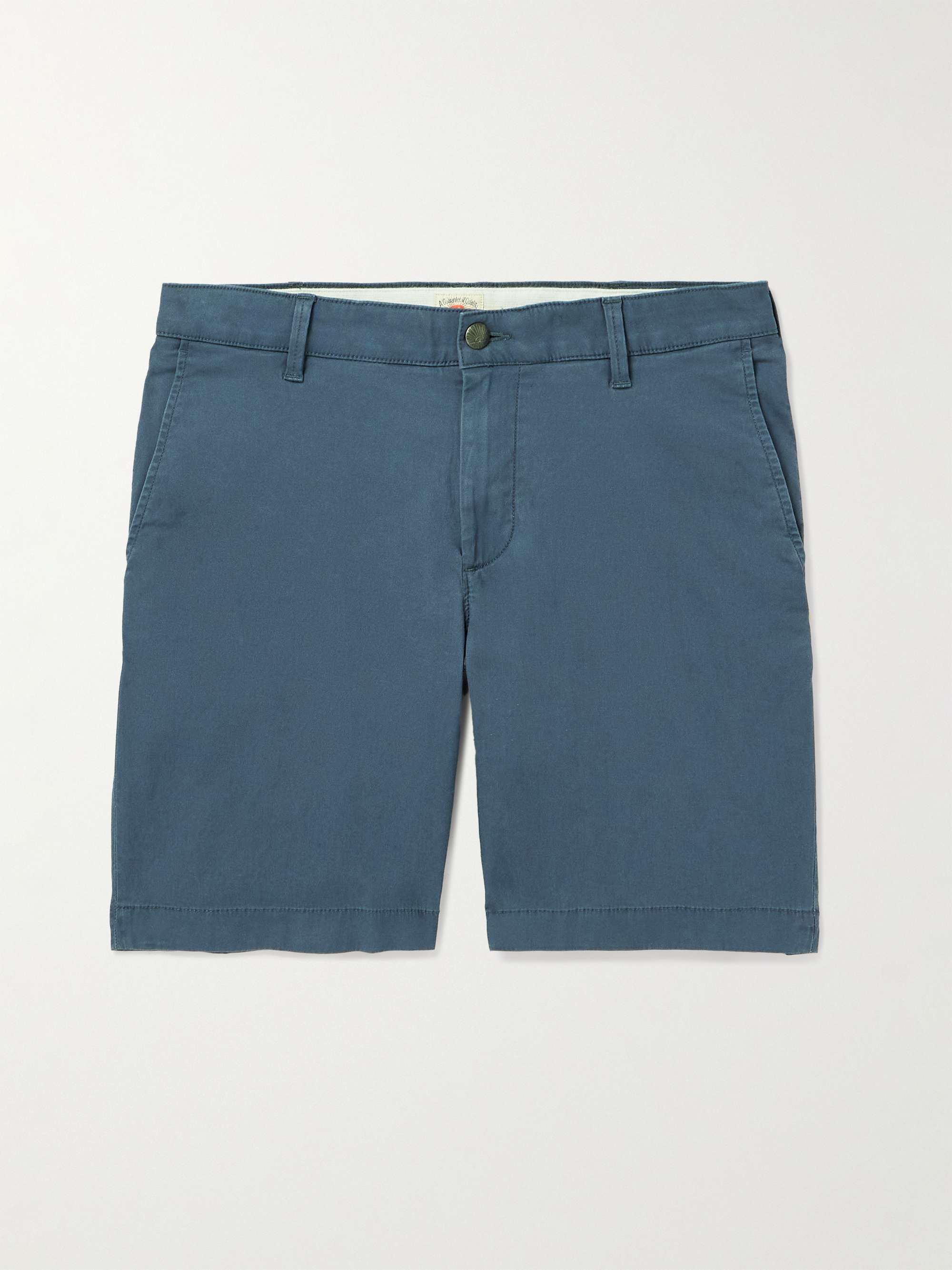 FAHERTY Island Life Straight-Leg Organic Cotton-Blend Shorts for Men ...