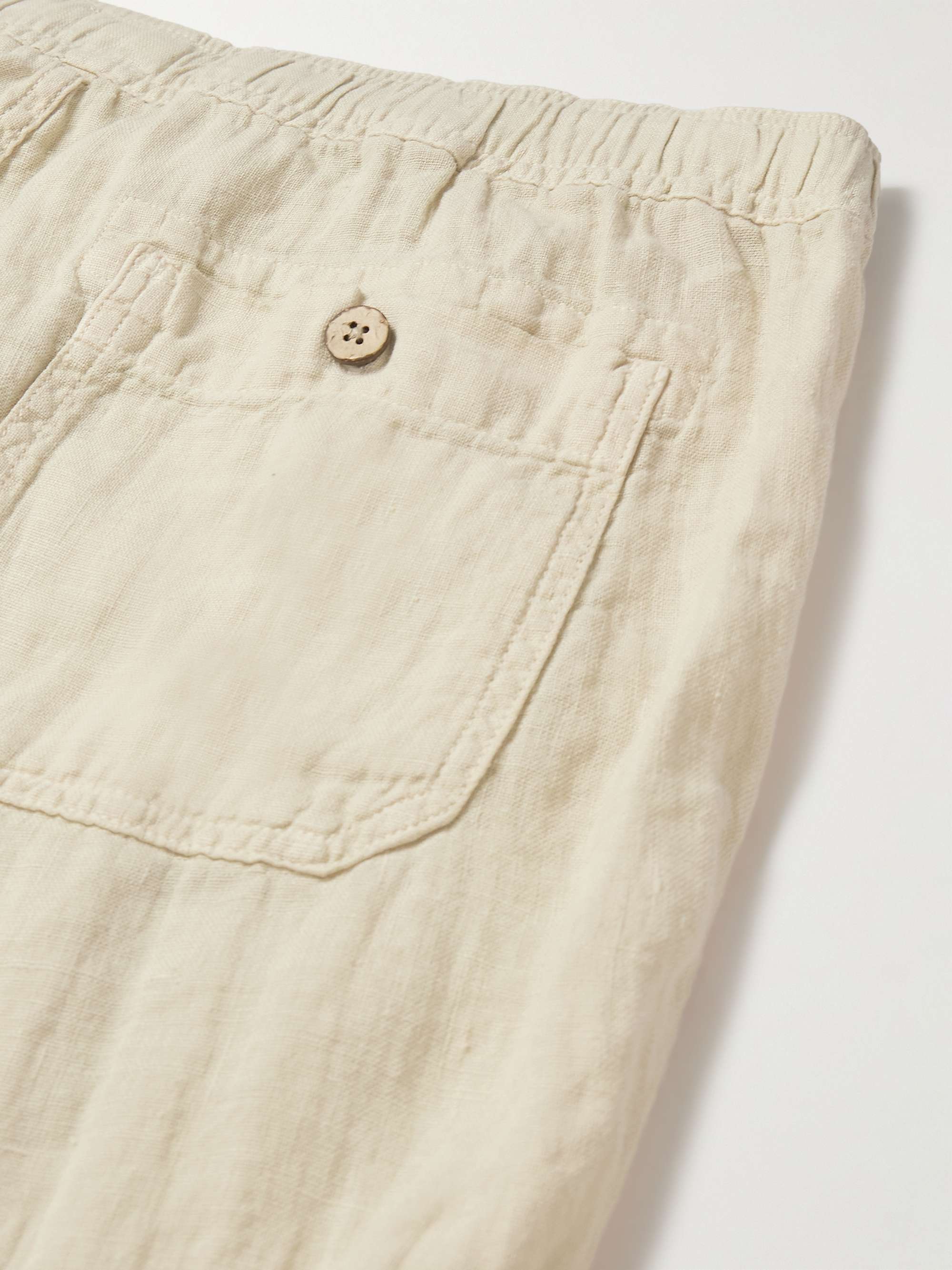 FAHERTY Linen Drawstring Trousers for Men | MR PORTER