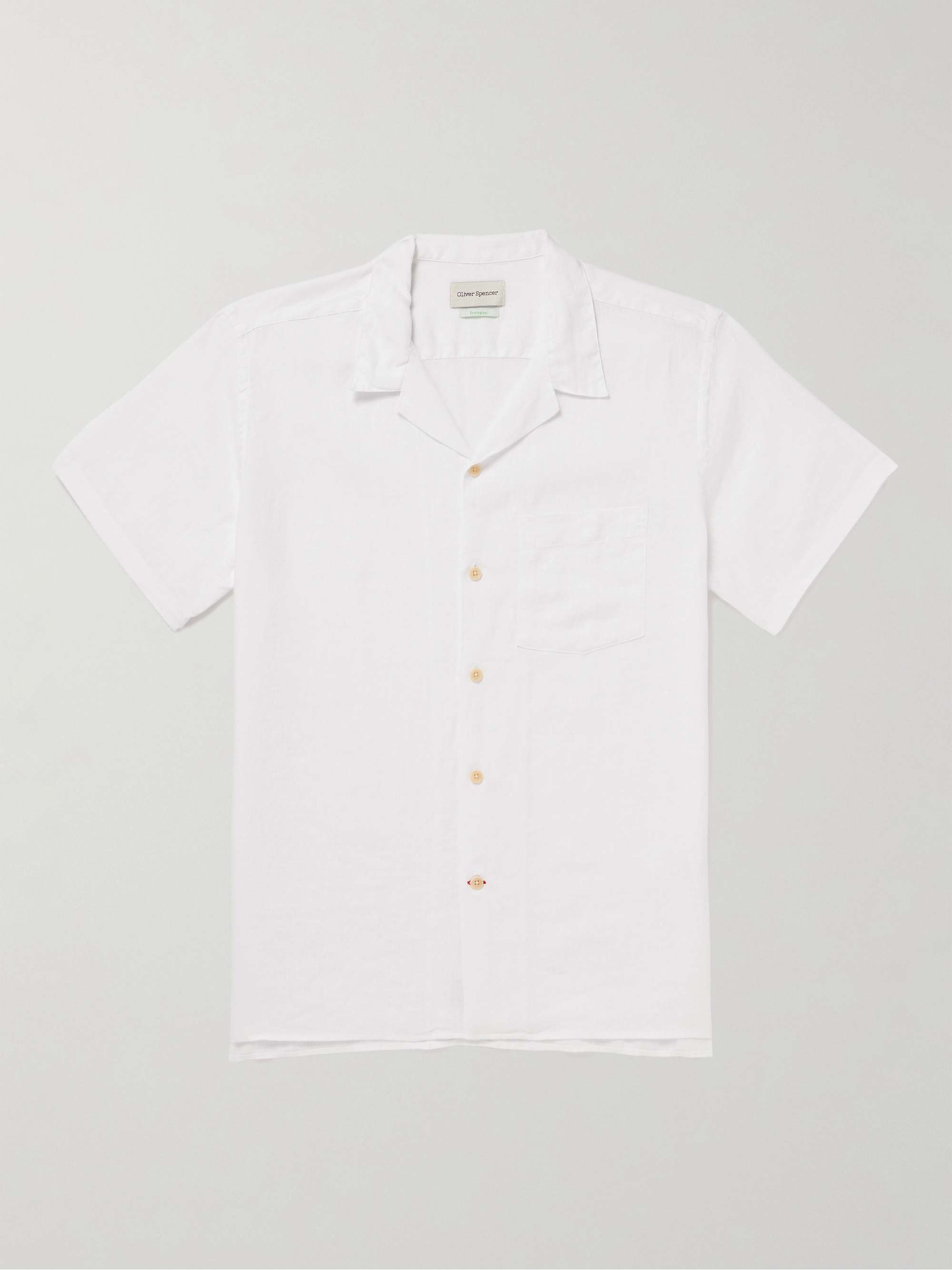 OLIVER SPENCER Havana Camp-Collar Linen Shirt for Men | MR PORTER