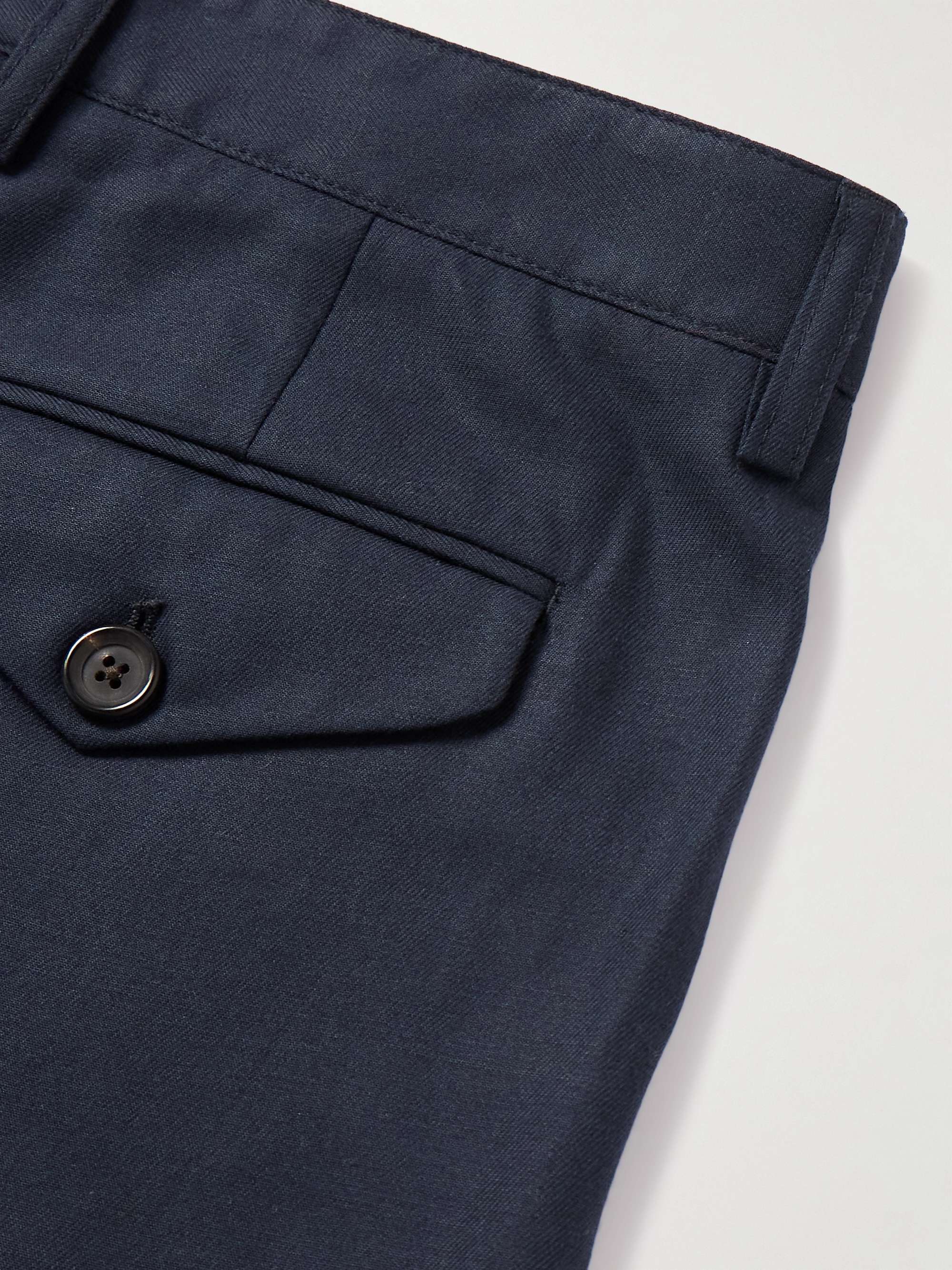 OLIVER SPENCER Claremont Tapered Pleated TENCEL™ Lyocell-Blend Twill Suit Trousers