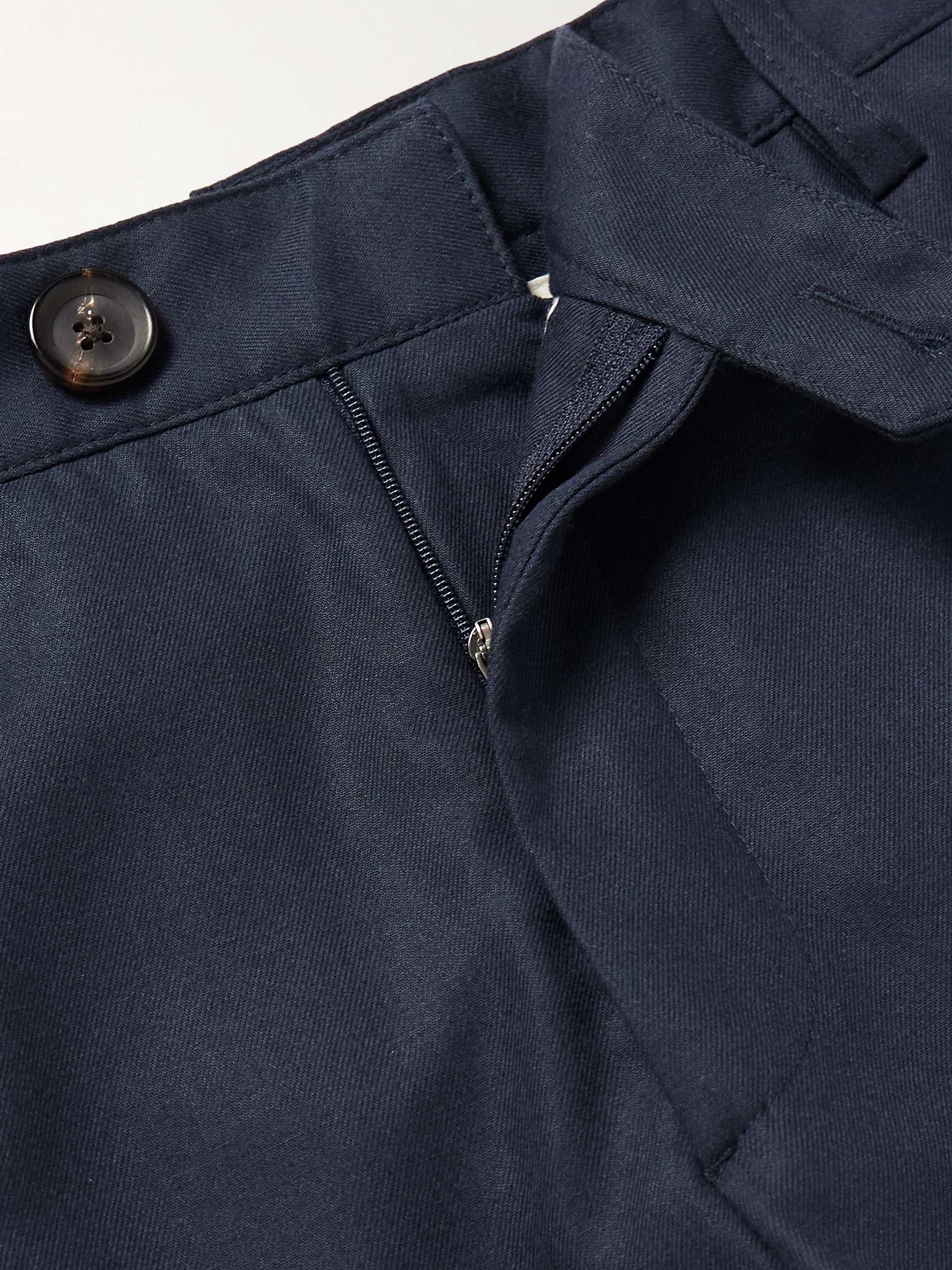 OLIVER SPENCER Claremont Tapered Pleated TENCEL™ Lyocell-Blend Twill Suit Trousers