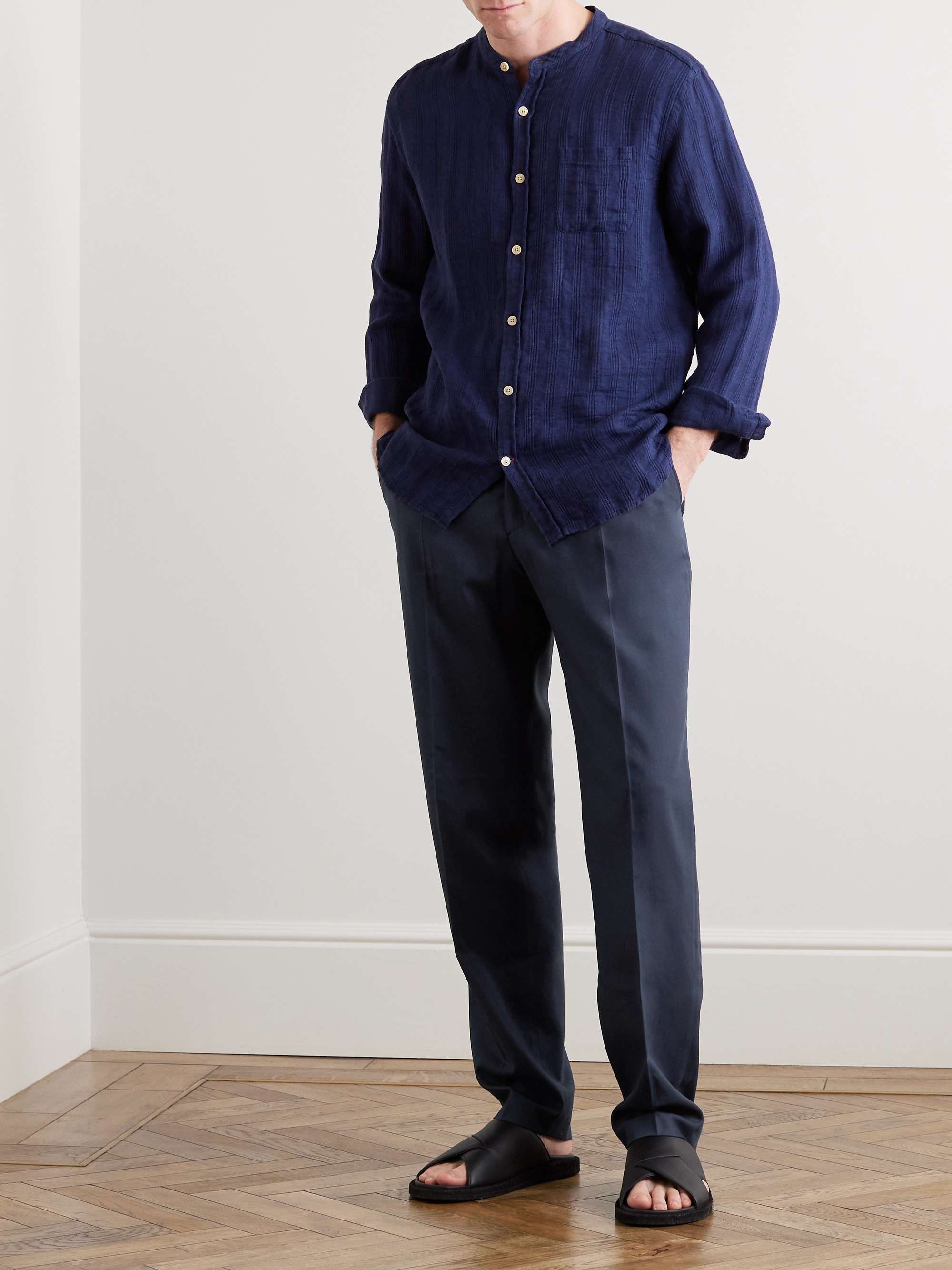 OLIVER SPENCER Claremont Tapered Pleated TENCEL™ Lyocell-Blend Twill Suit Trousers