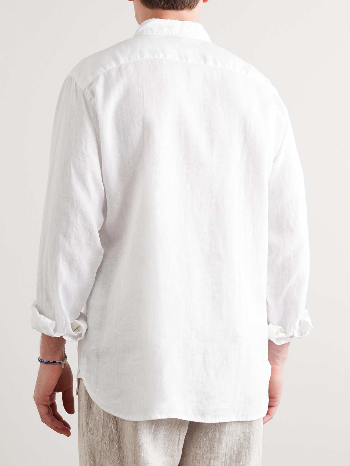 Shop Oliver Spencer Ashcroft Linen Shirt In White