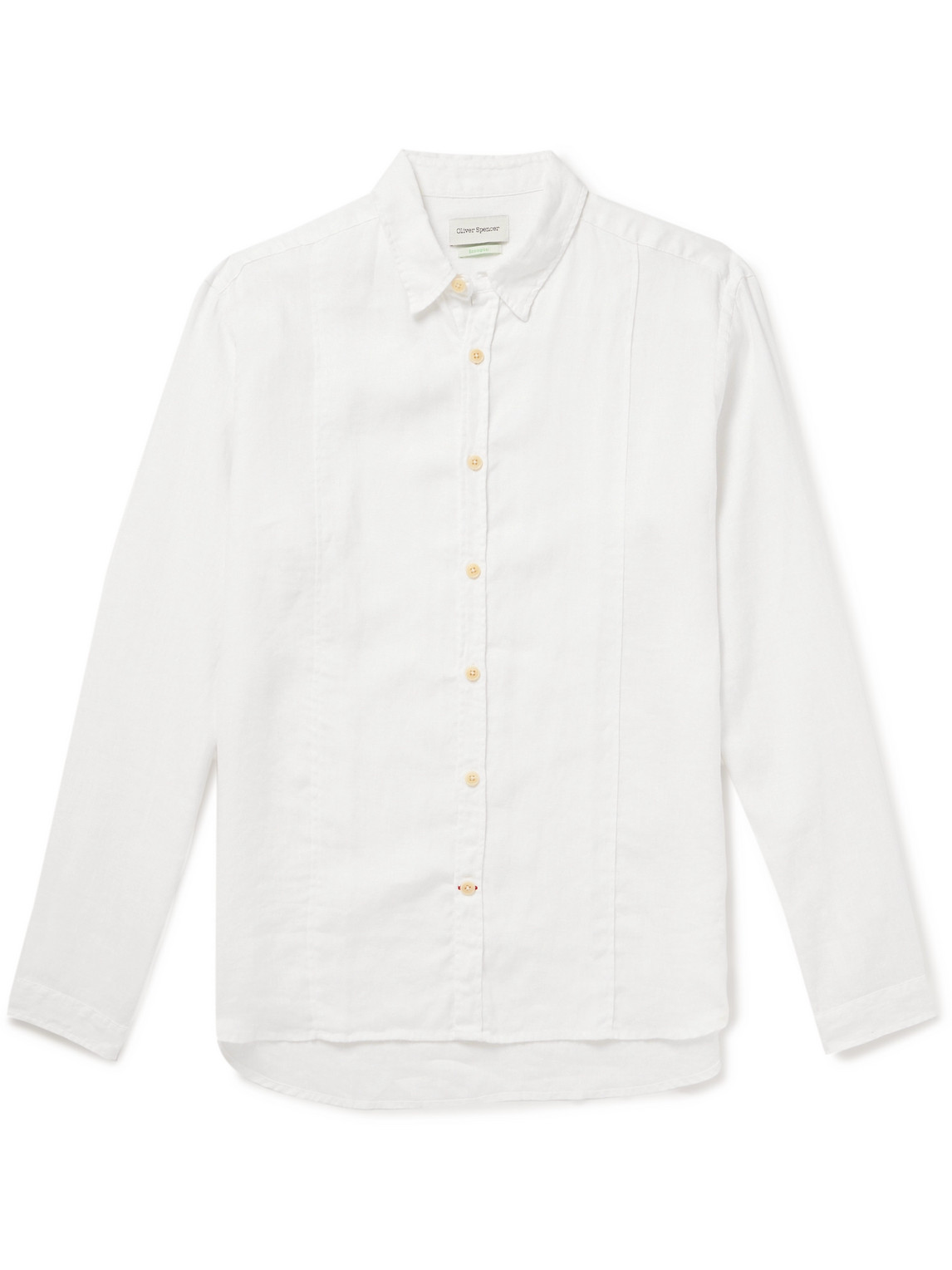 Oliver Spencer Ashcroft Linen Shirt In White