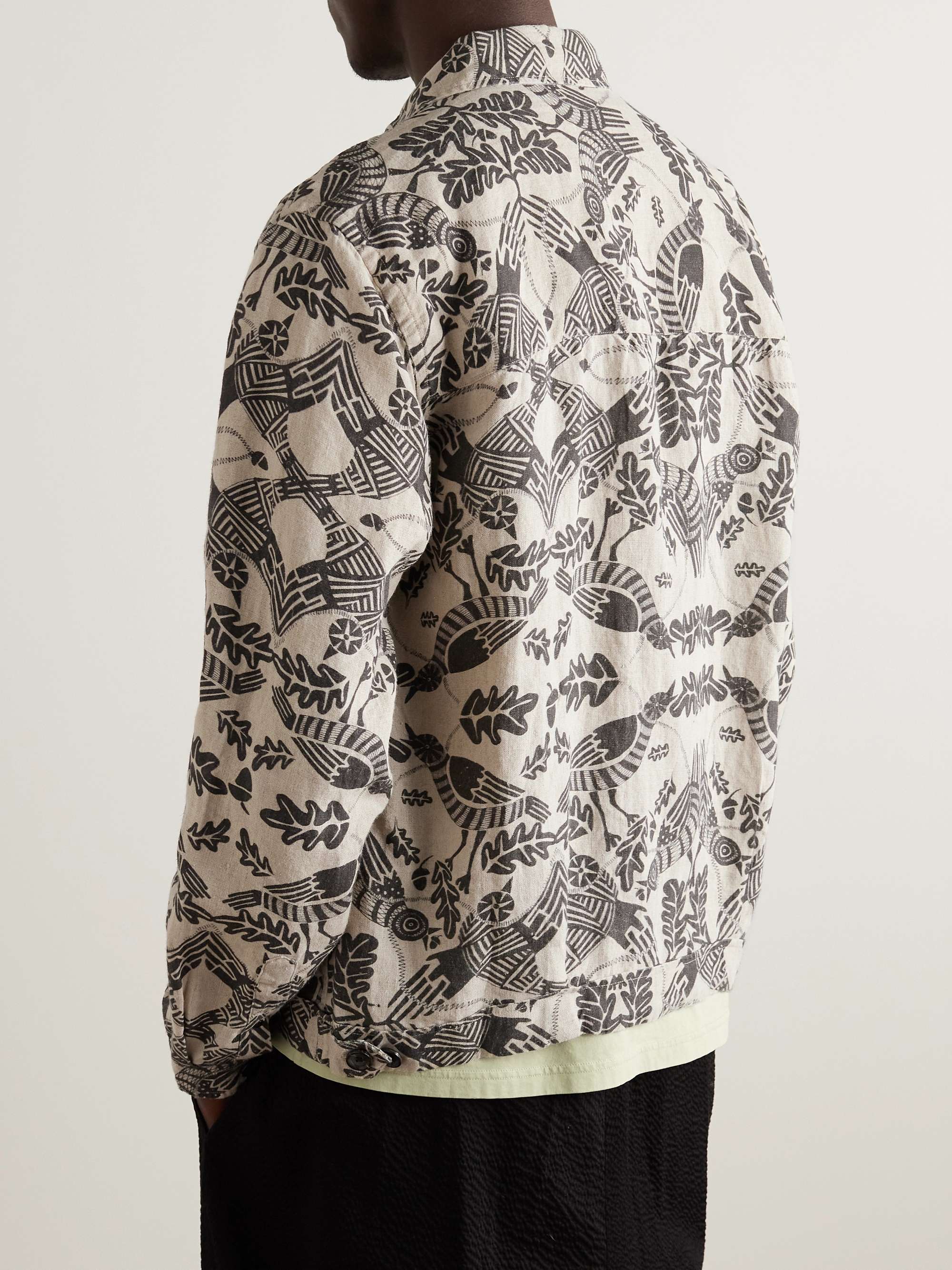 OLIVER SPENCER Milford Printed Linen Jacket for Men | MR PORTER
