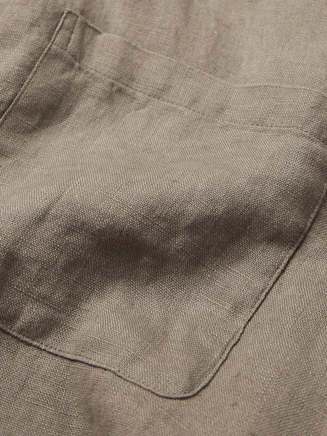 Oliver Spencer Milford Linen Overshirt In Gray | ModeSens