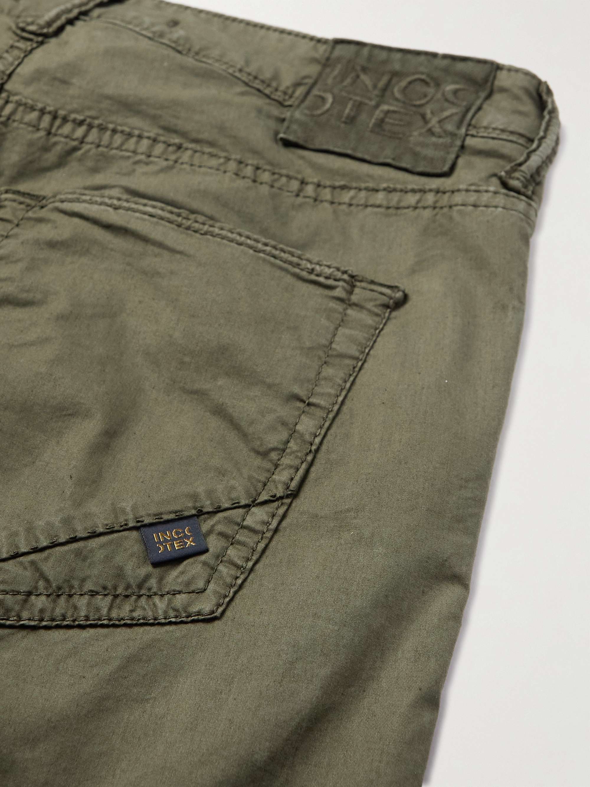 SLOWEAR Straight-Leg Stretch Lyocell and Cotton-Blend Poplin Trousers