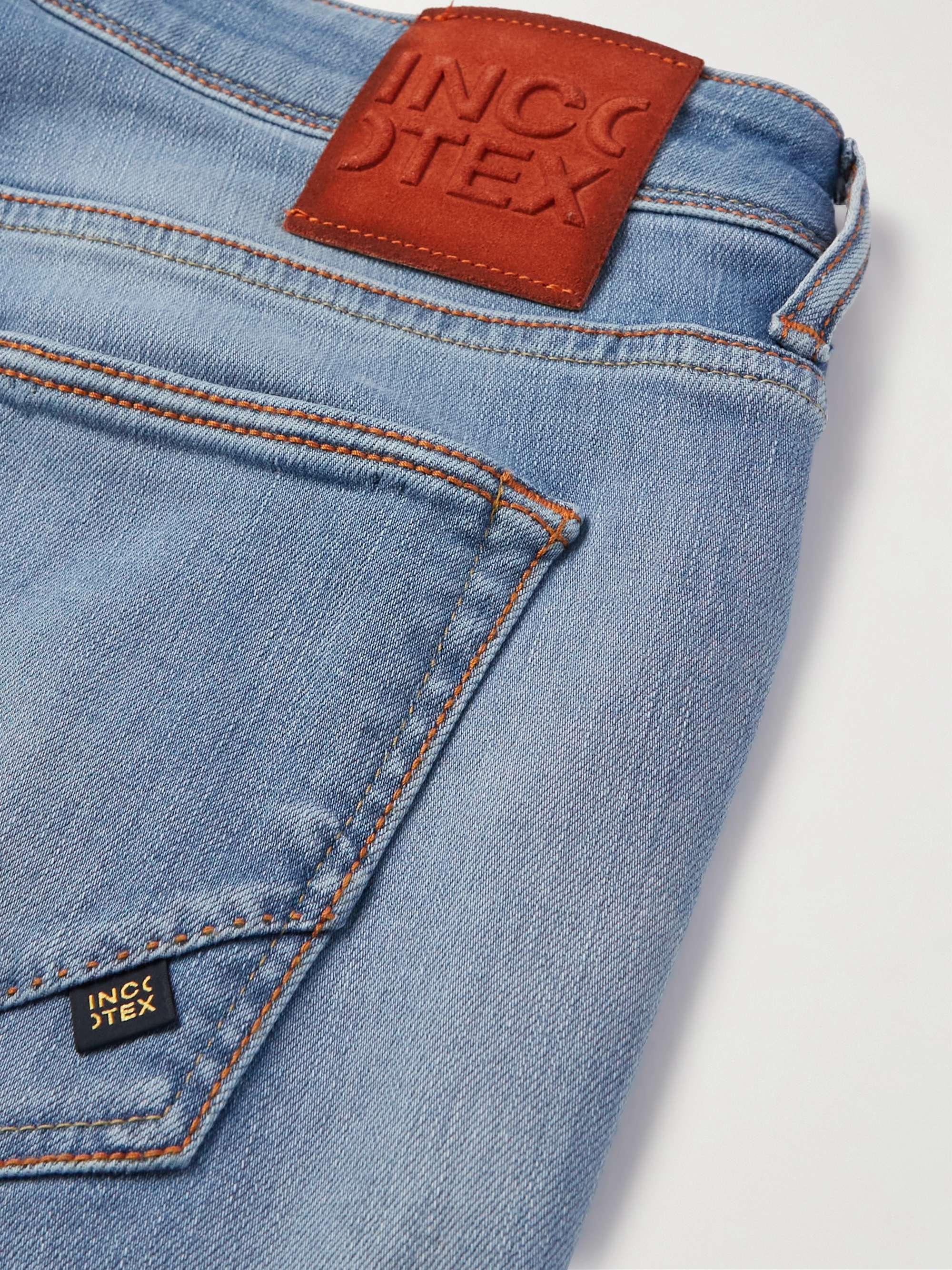 INCOTEX Slim-Fit Straight-Leg Jeans